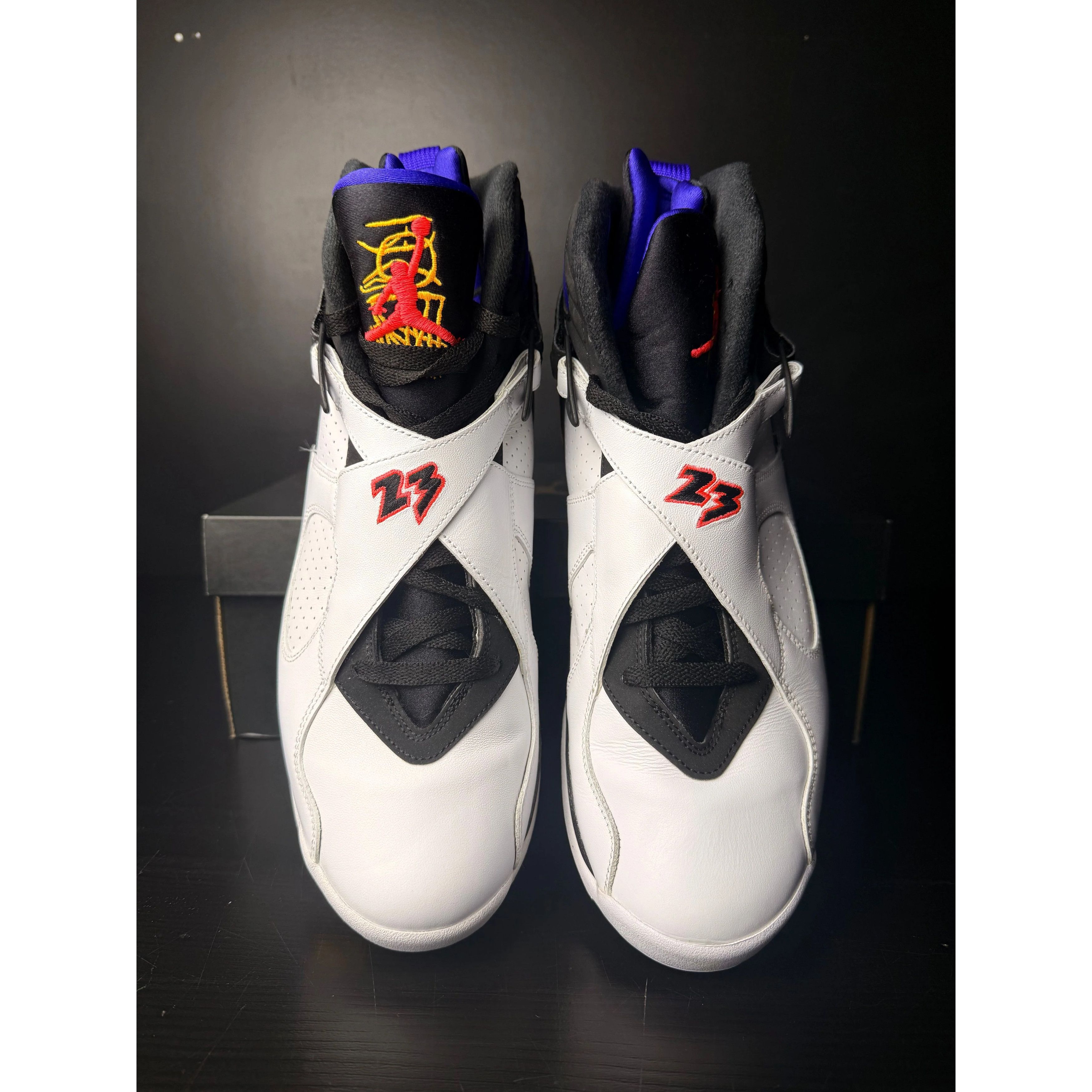 Jordan Brand Air Jordan 8 Retro "Three Peat" **PRE-OWNED** Size US 11.5 / EU 44-45 - 3 Thumbnail
