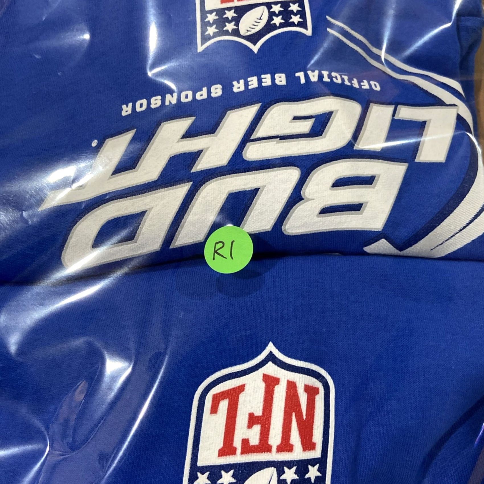 NFL NWT NFL Bud Light Longsleeve T Shirt XL Blue Boxercraft Men's Modern Crew Neck Shirt, 2-Pack Size US XL / EU 56 / 4 - 7 Thumbnail