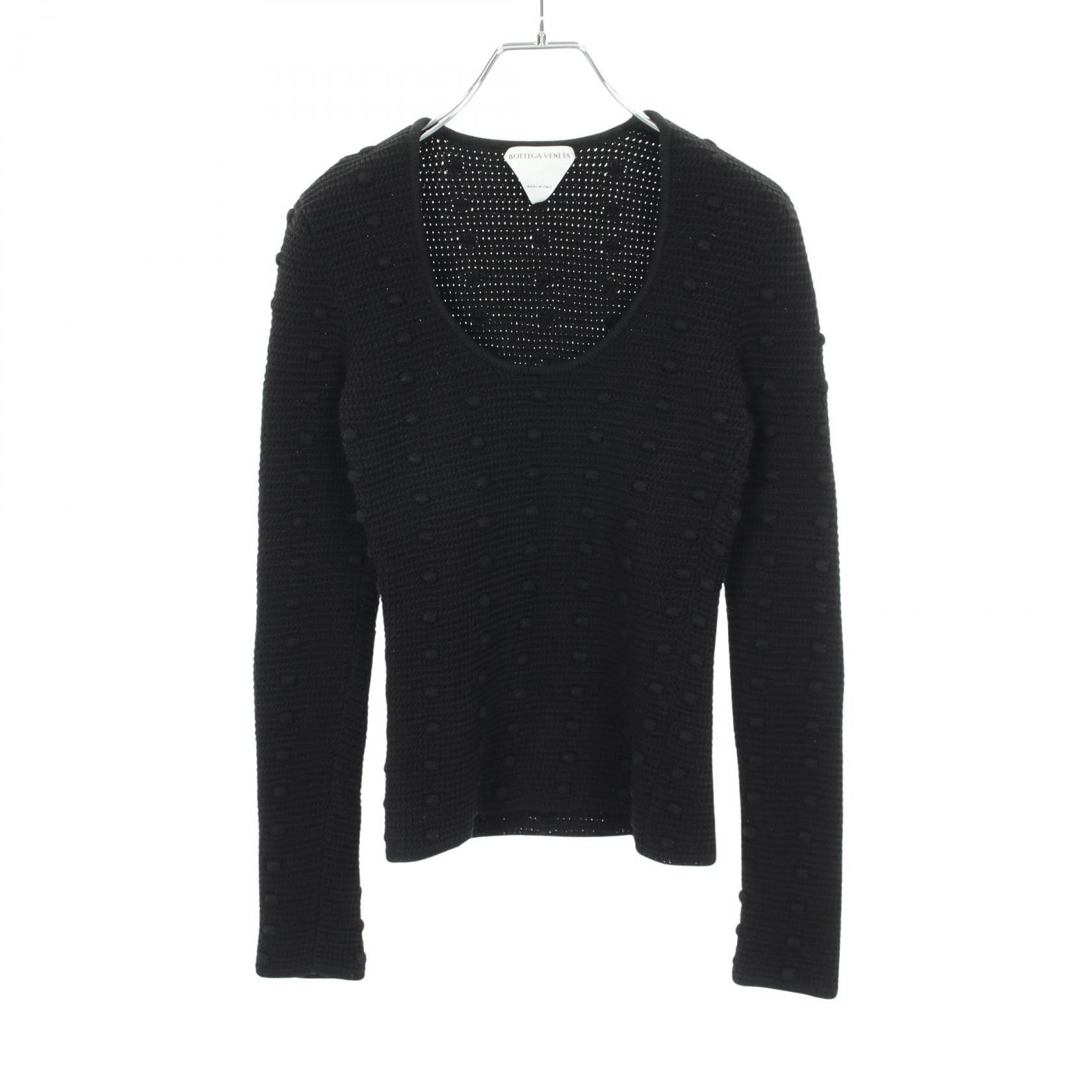 Bottega Veneta Bottega Veneta Bottega Veneta Cotton Knit Top Textile Tops 647743 DUTY FREE for USA Size ONE SIZE - 1 Thumbnail