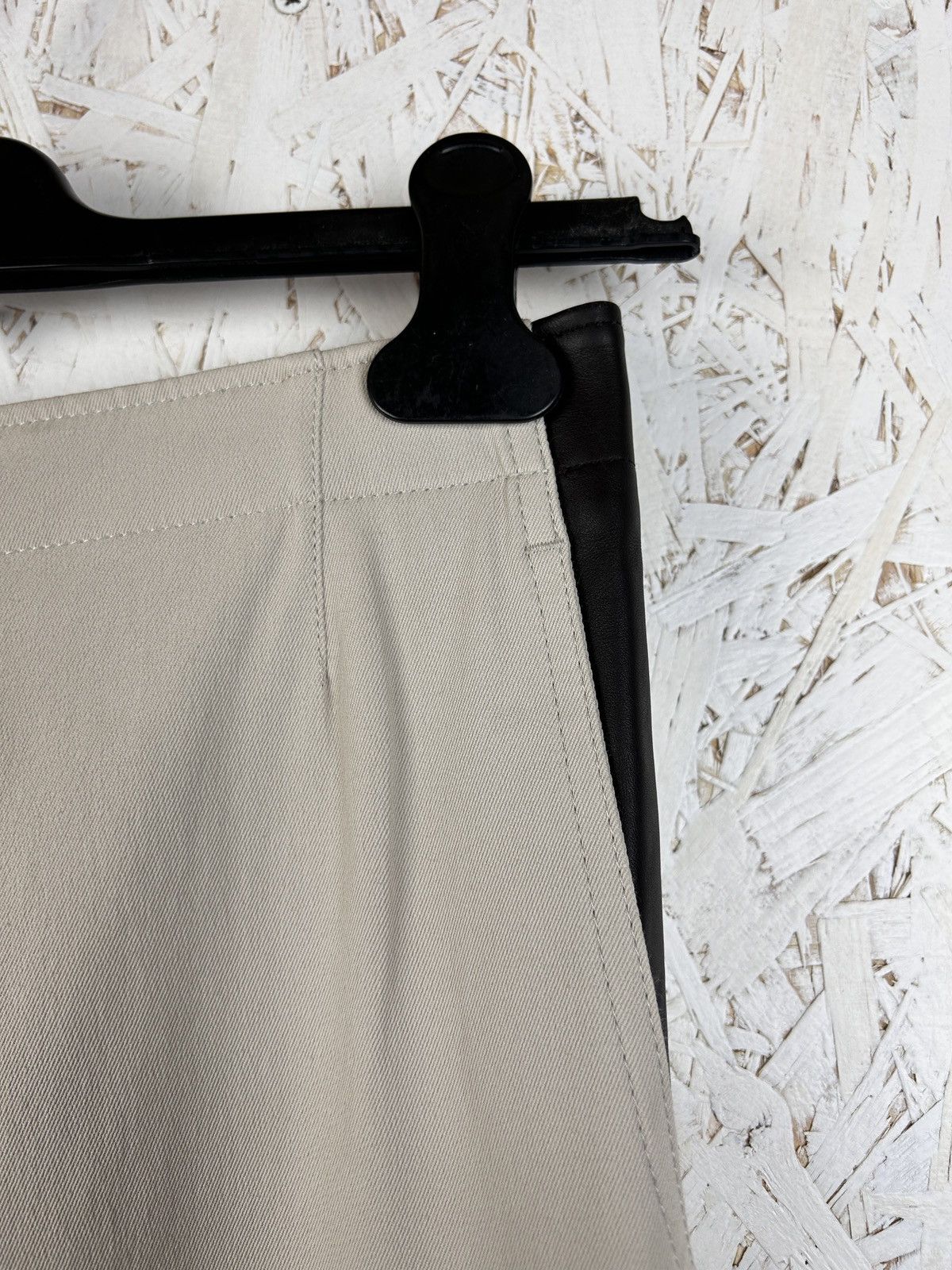Prada Vintage Prada Leather Inserts Stretch Womens Archive Pants Size 26" / US 2 / IT 38 - 2 Thumbnail