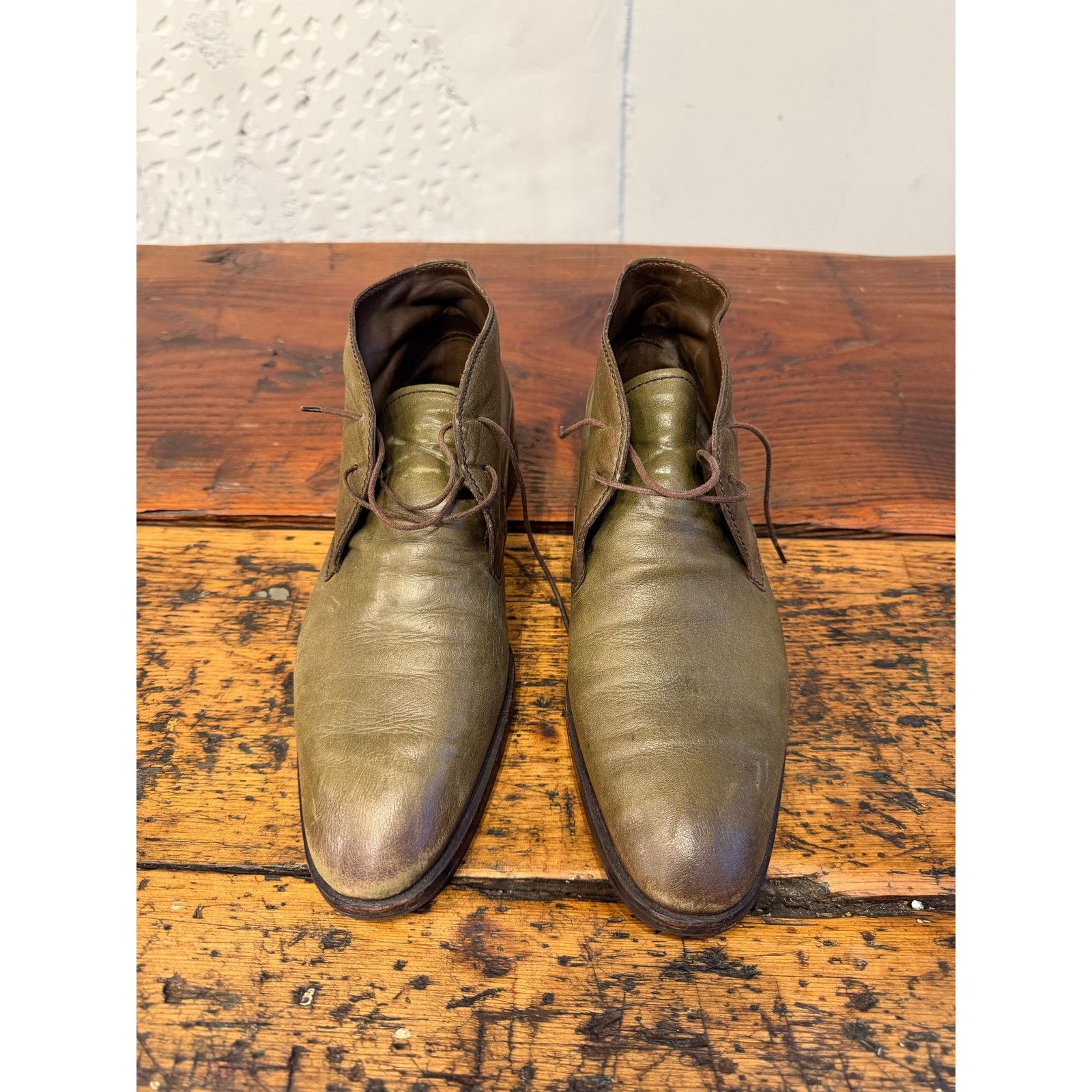 Berluti Berluti Green Leather Chukka Boots Size US 8 / EU 41 - 2 Thumbnail