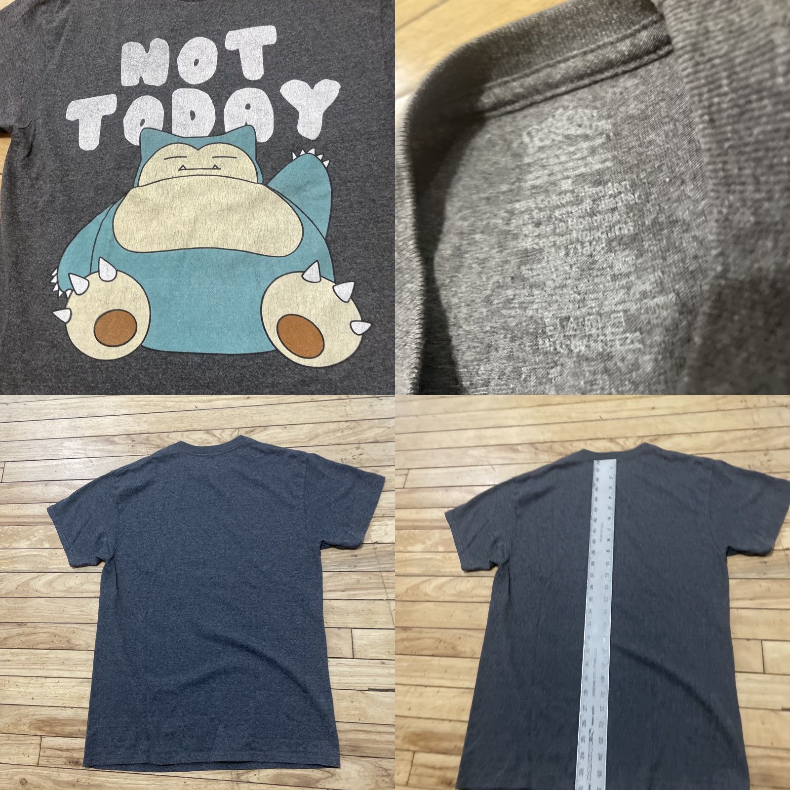 Vintage VINTAGE Pokemon Snorlax T Shirt Mens M Black Not Today Graphic 151 M Size US M / EU 48-50 / 2 - 10 Thumbnail