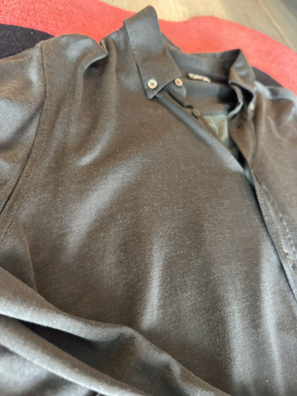 Tom Ford Tom Ford Satin-Jersey Shirt Size US L / EU 52-54 / 3 - 4 Thumbnail