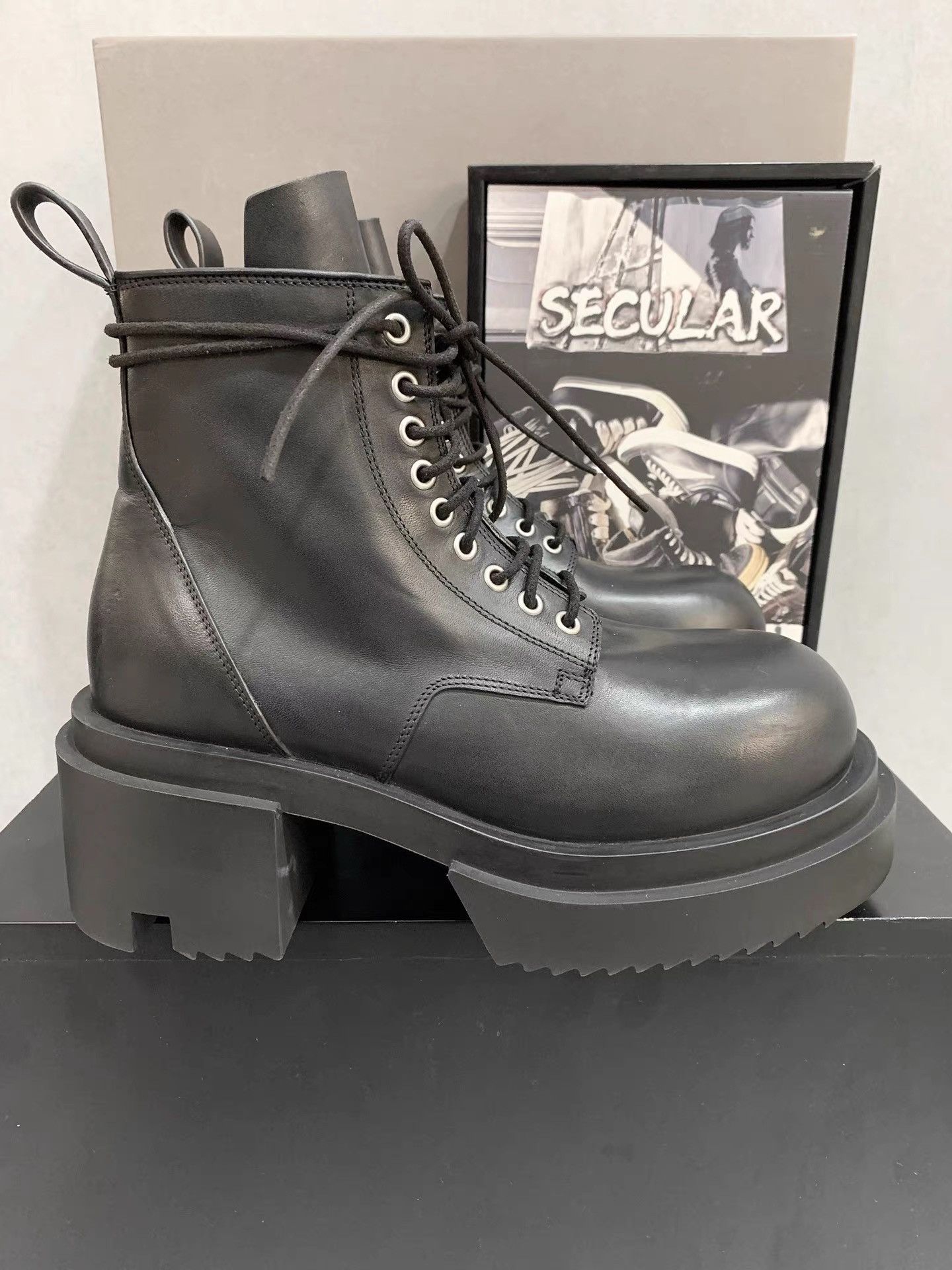 Rick Owens Rick Owens Bogun Runway Thick Sole Boots K34 Size US 6 / EU 39 - 1 Thumbnail