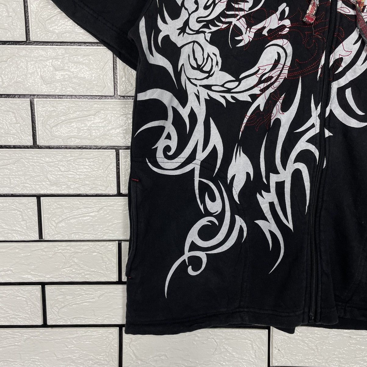 Japanese Brand M. Board Dragon Sukajan Short Sleeve Hoodie Size US M / EU 48-50 / 2 - 3 Thumbnail