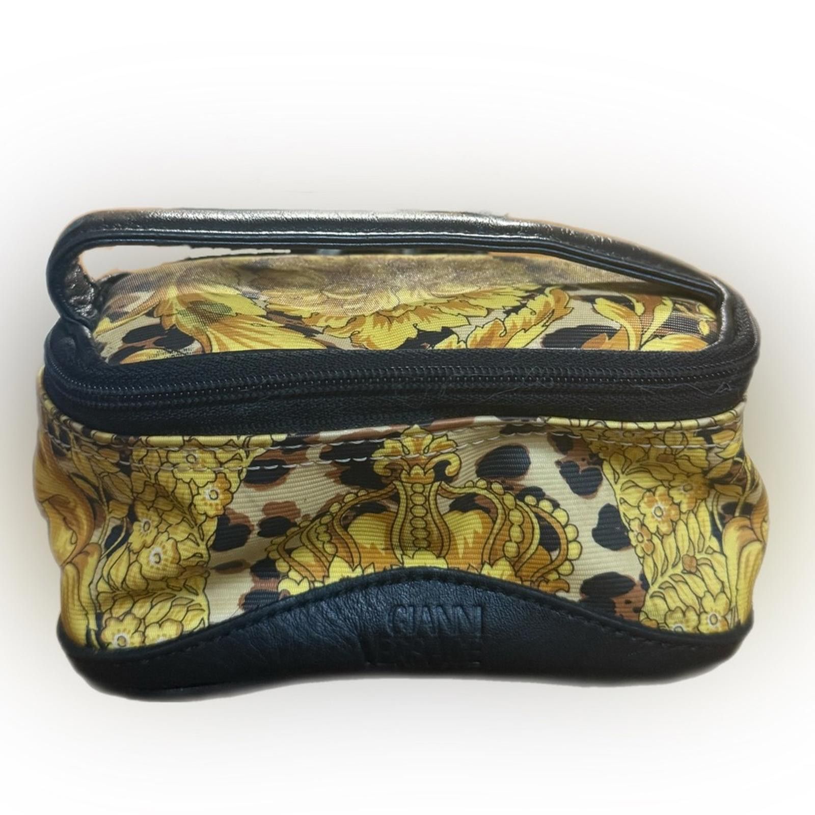 Versace Versace Yellow and Black Cosmetic Bag- EUC Size ONE SIZE - 1 Thumbnail