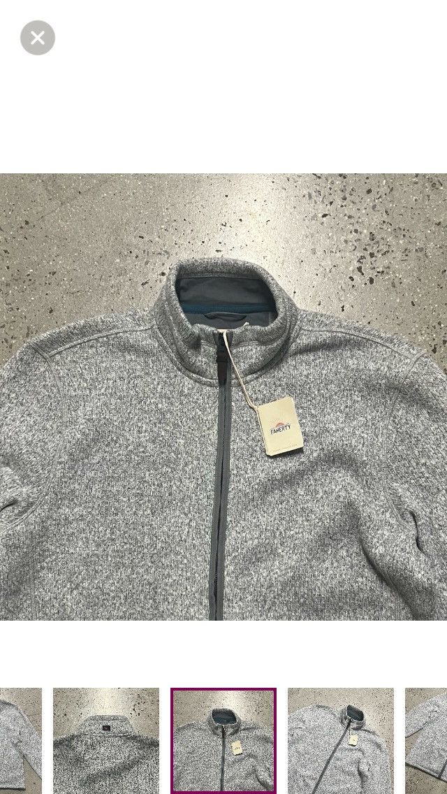 Faherty Faherty Full Zip Fleece Sweater MKH2342 Large Size US L / EU 52-54 / 3 - 11 Thumbnail