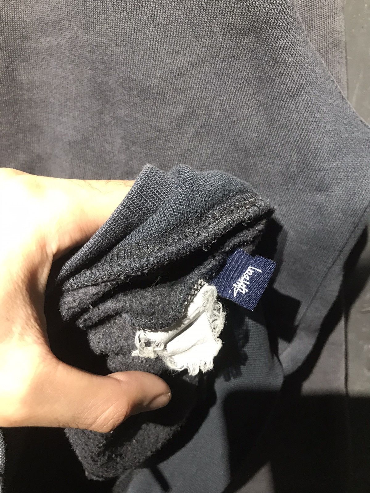 GRAIL RARE y2k Stussy Skull Thrashed Sunfaded Pullover