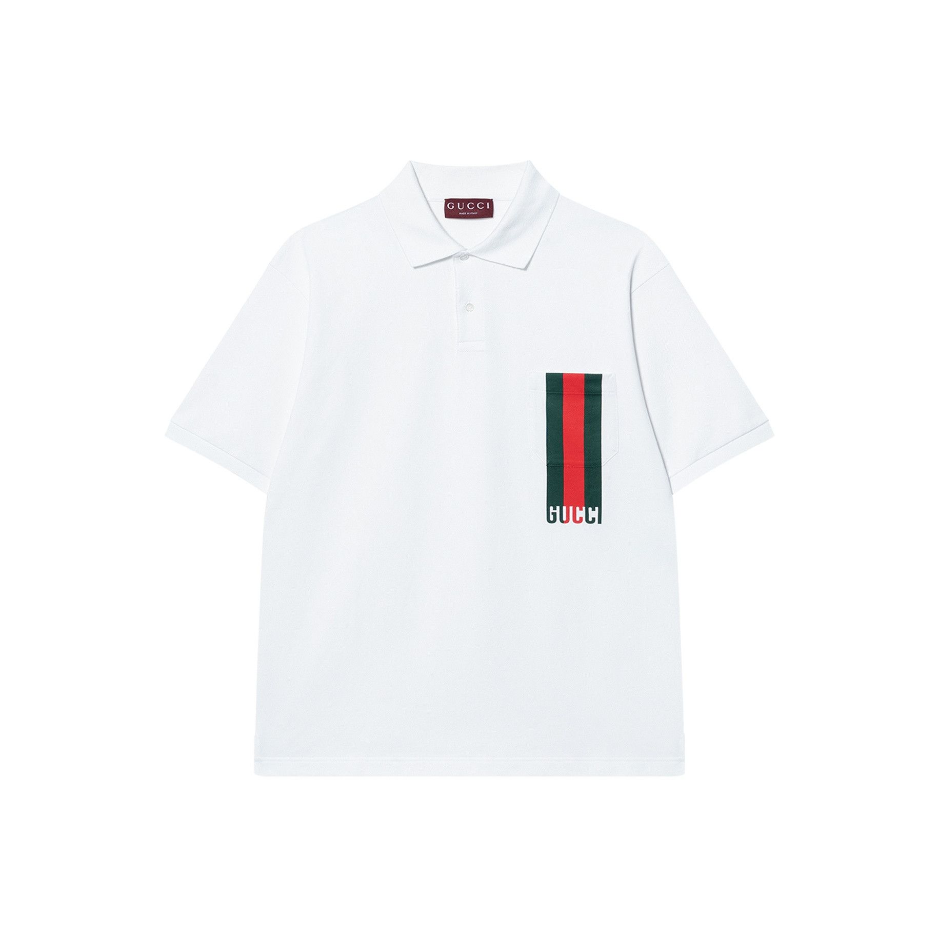 Gucci Gucci Logo Stripe Polo Shirt Size L Size US L / EU 52-54 / 3 - 1 Thumbnail