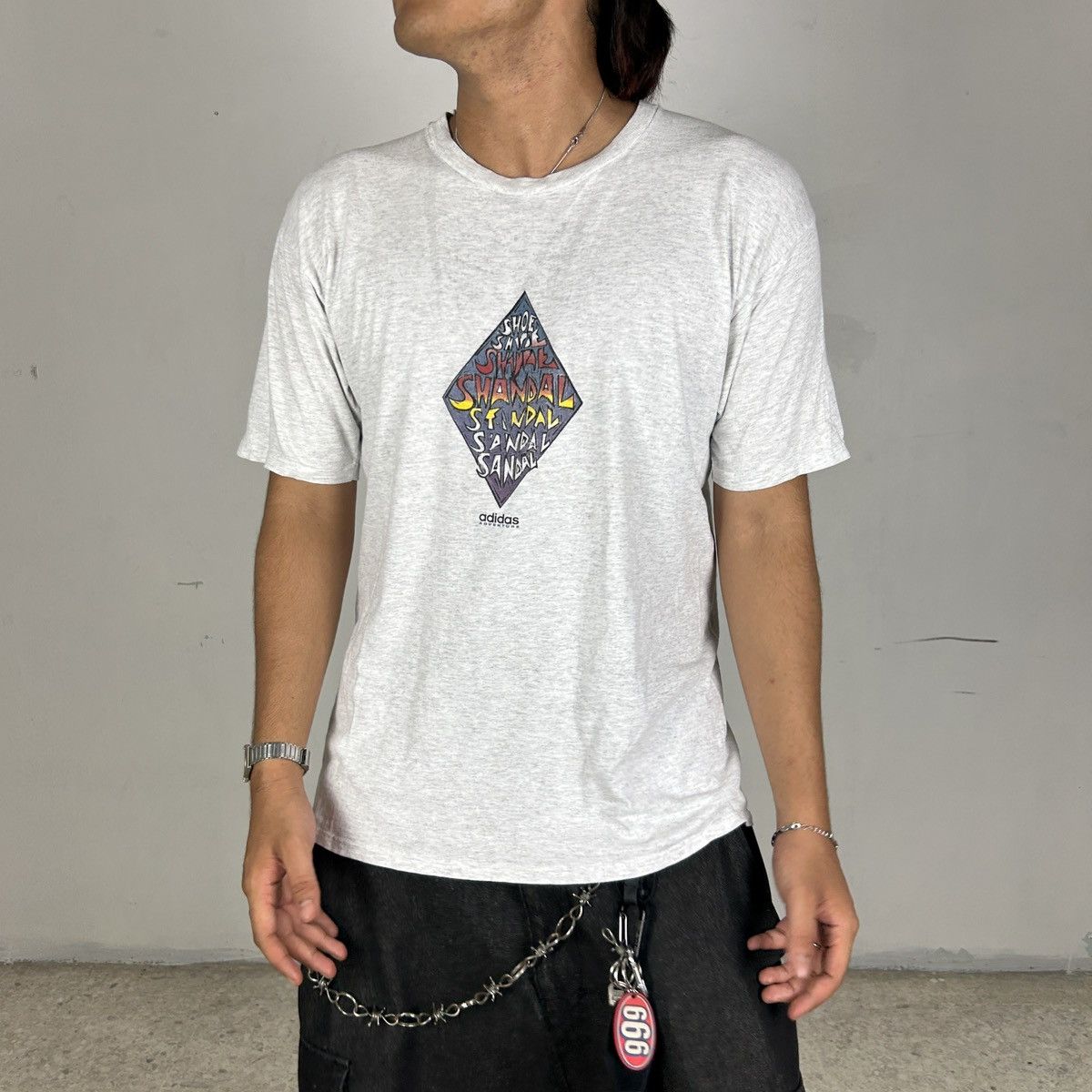 Vintage 1990s Adidas Sandal Tee Size US XL / EU 56 / 4 - 2 Thumbnail