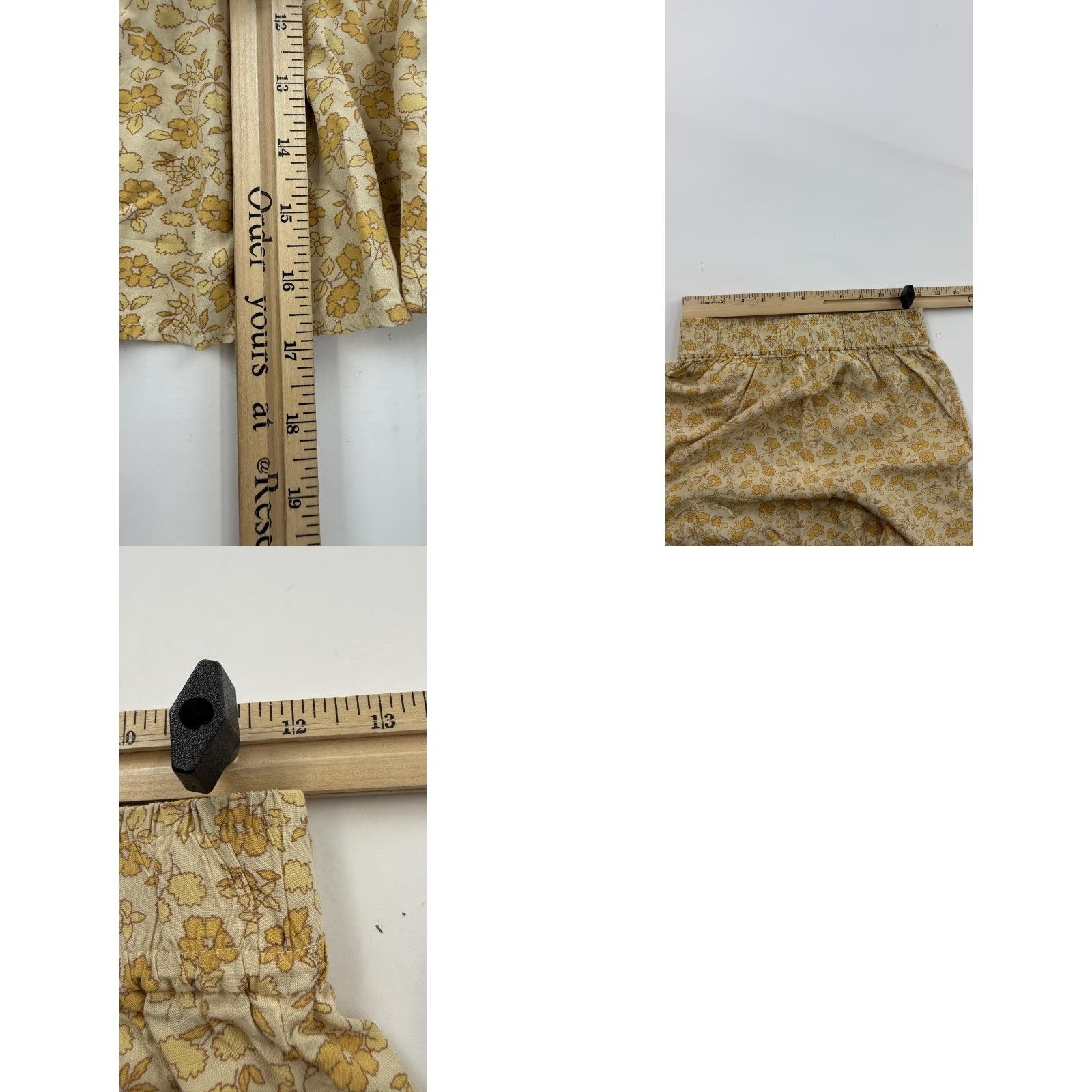 Madewell Madewell Skirt Women Short A-Line 2XS Beige Yellow Floral Mini Elastic Waist Ruffle Hem Viscose Casual Womens Size 24" / US 00 / IT 34 - 8 Thumbnail