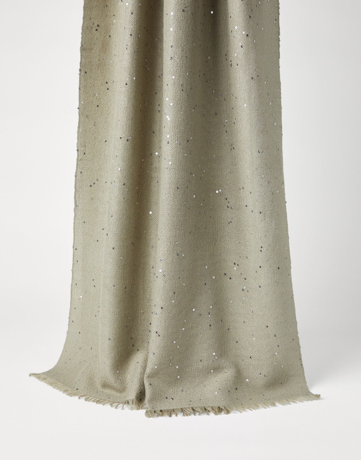 Brunello Cucinelli o1la1rc1a0525 Size: S / Scarf in Olive Green Size ONE SIZE - 1 Thumbnail