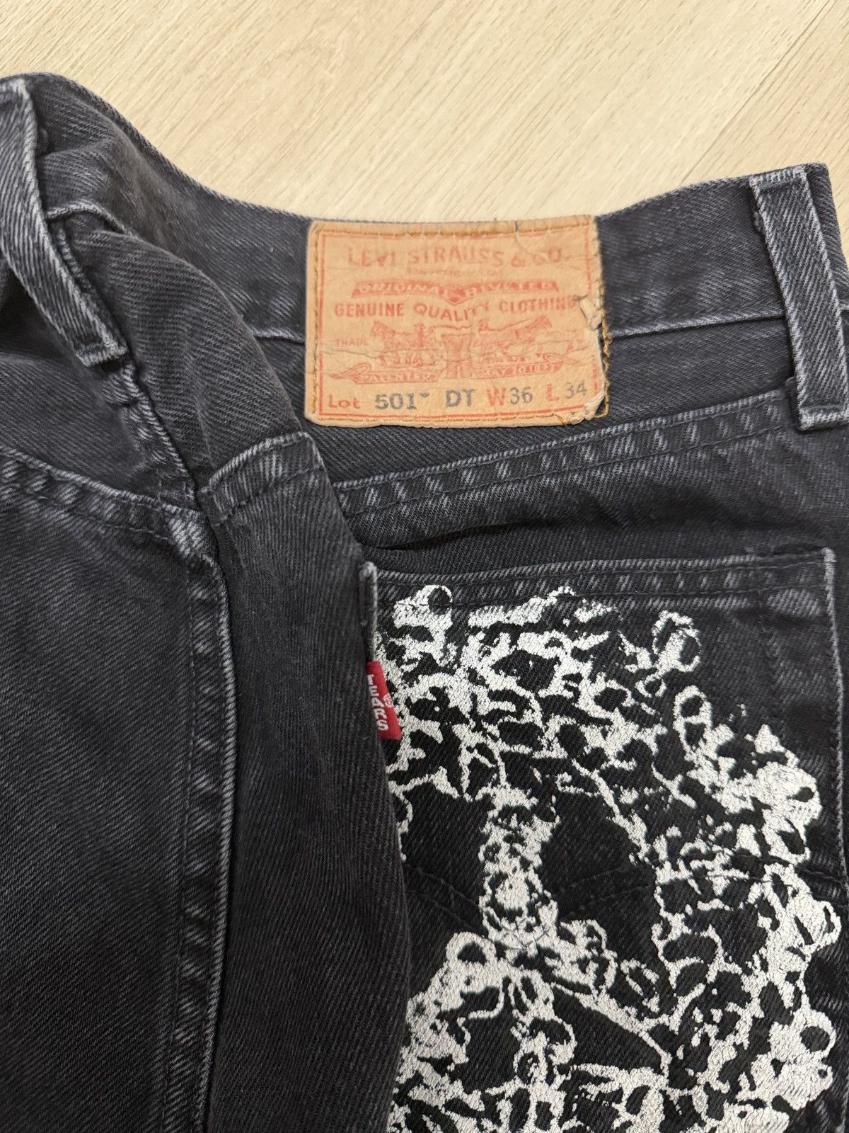 DENIM TEARS × Levi's Denim Tears Peace In My Pocket Jeans Size US 36 / EU 52 - 4 Thumbnail