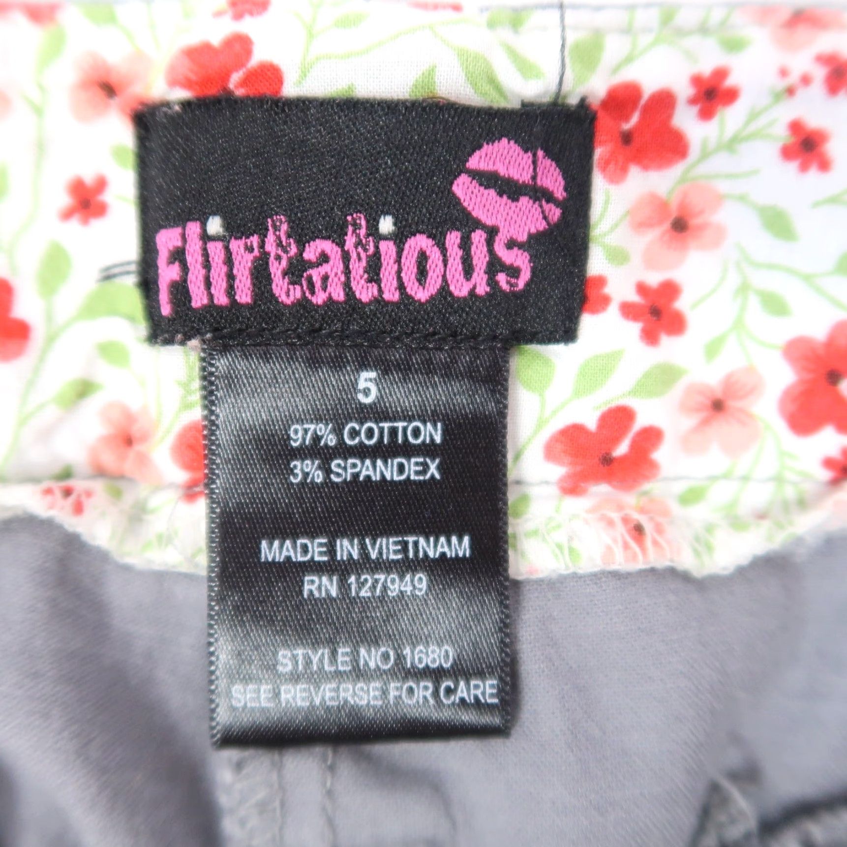 Vintage VINTAGE Flirtatious Pants Women Low Rise Bootcut Gray 5 Regular Cotton Inseam 29 Casual Size 27" / US 4 / IT 40 - 4 Thumbnail