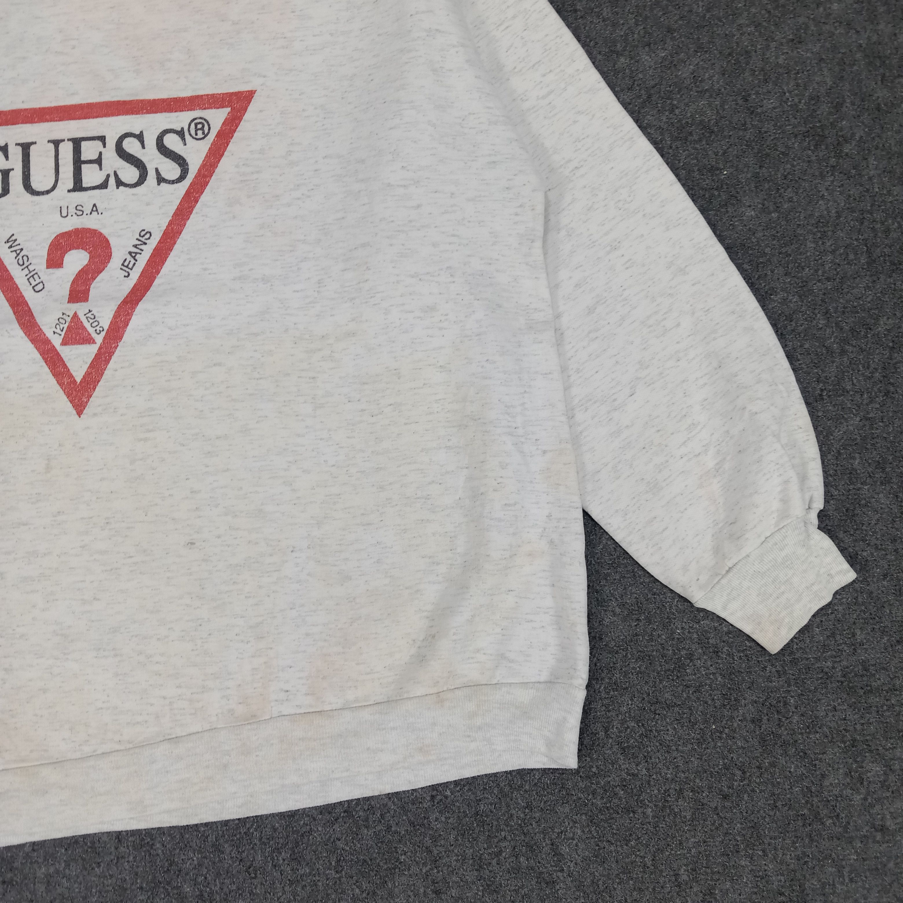 Guess × Vintage Guess American Brand Center Logo Sweatshirt Size US XL / EU 56 / 4 - 2 Thumbnail