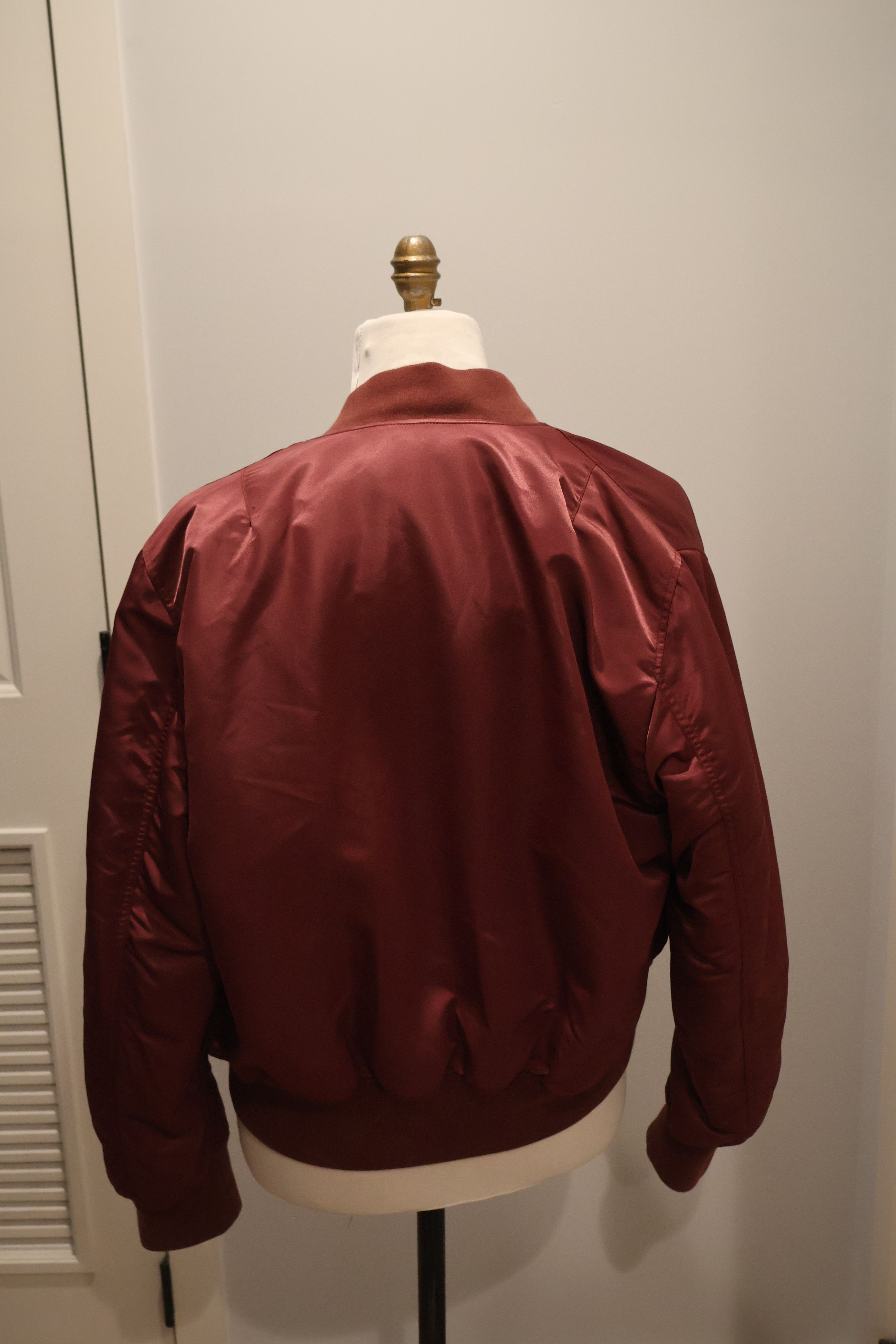 Balenciaga Balenciaga red/burgundy polyamide bomber - mens EU 48 Size US M / EU 48-50 / 2 - 4 Thumbnail