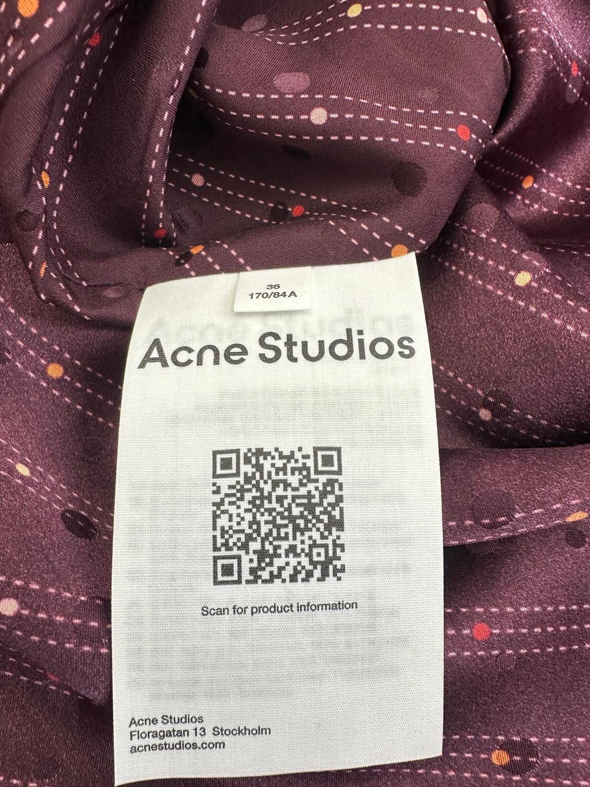 Acne Studios Acne Studios Asymmetric Silk Midi Dress Size XS / US 0-2 / IT 36-38 - 7 Thumbnail