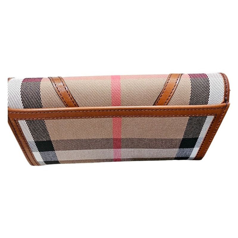 Louis Vuitton Burberry House Check Fabric & Leather Leighton Wallet Size ONE SIZE - 4 Thumbnail