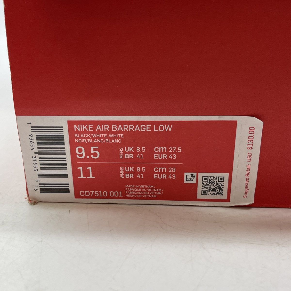Nike Air barrage low black Size US 9.5 / EU 42-43 - 9 Thumbnail