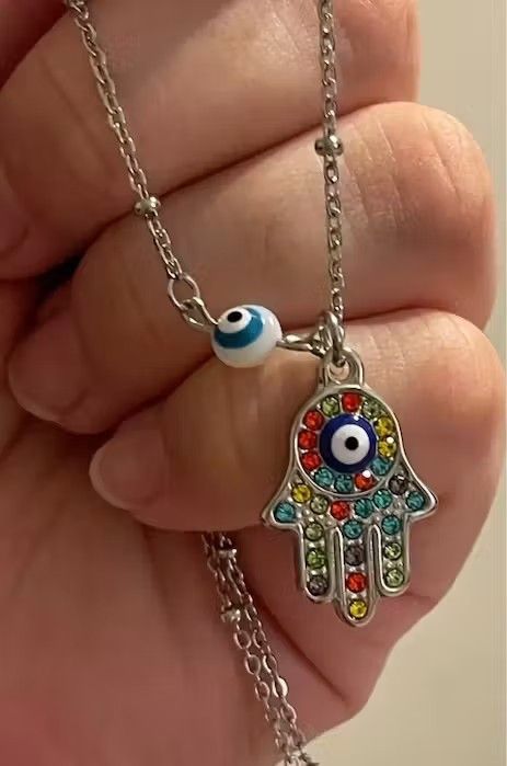 Other Zircon Evil Eye Pendant Necklace Size ONE SIZE - 1 Thumbnail