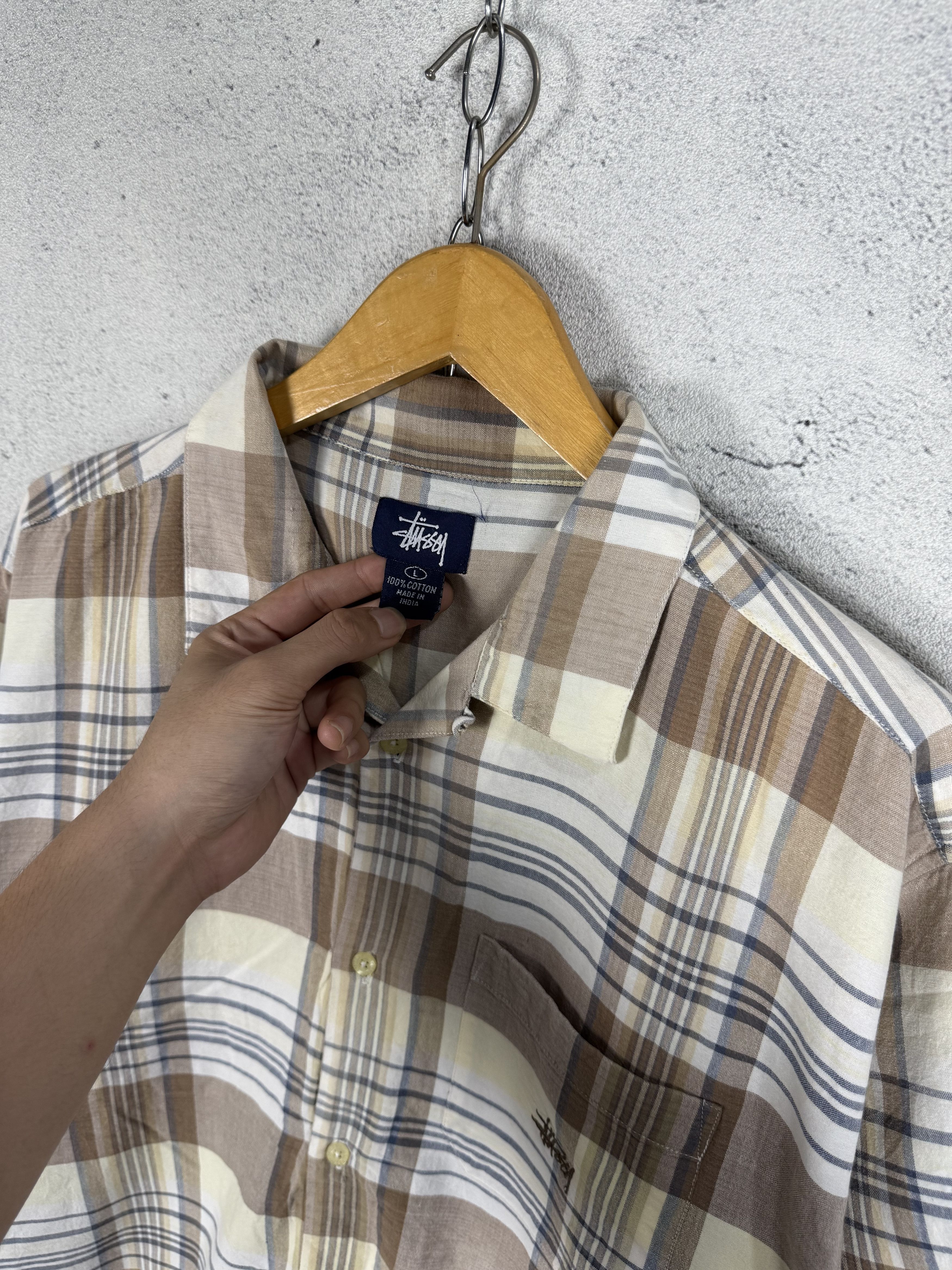 Stussy Vintage Stussy Plaid Shirt Size US L / EU 52-54 / 3 - 5 Thumbnail