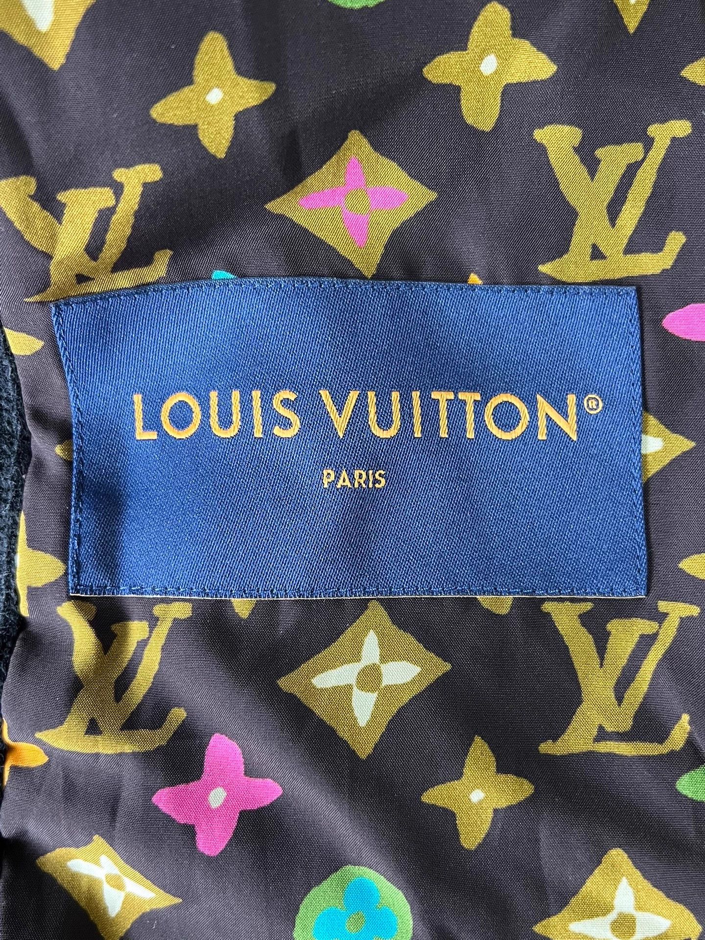 Louis Vuitton LV x Tyler knit jkt blk rainbow trim cuffs neck embroidered Size US S / EU 44-46 / 1 - 7 Thumbnail