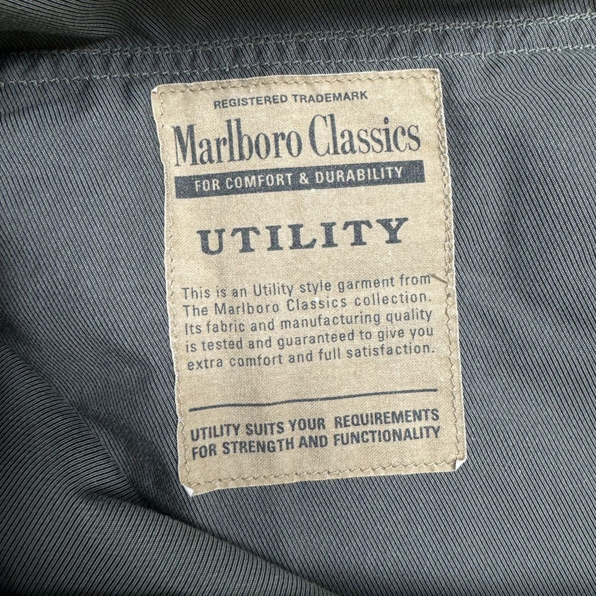 Marlboro Vintage Marlboro Classics Y2K Utility Cargo Beige Pants Size US 33 - 15 Thumbnail
