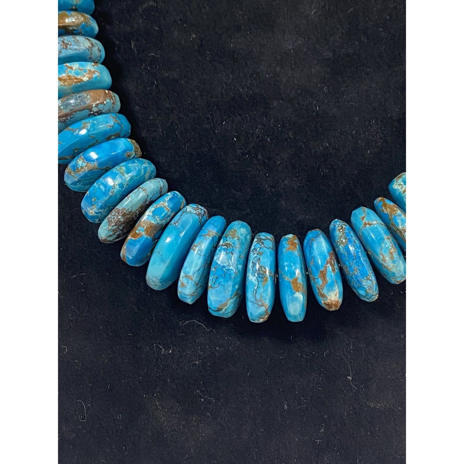 Other Turquoise Disc Necklace w/ Reddish Brown Matrix Size ONE SIZE - 3 Thumbnail