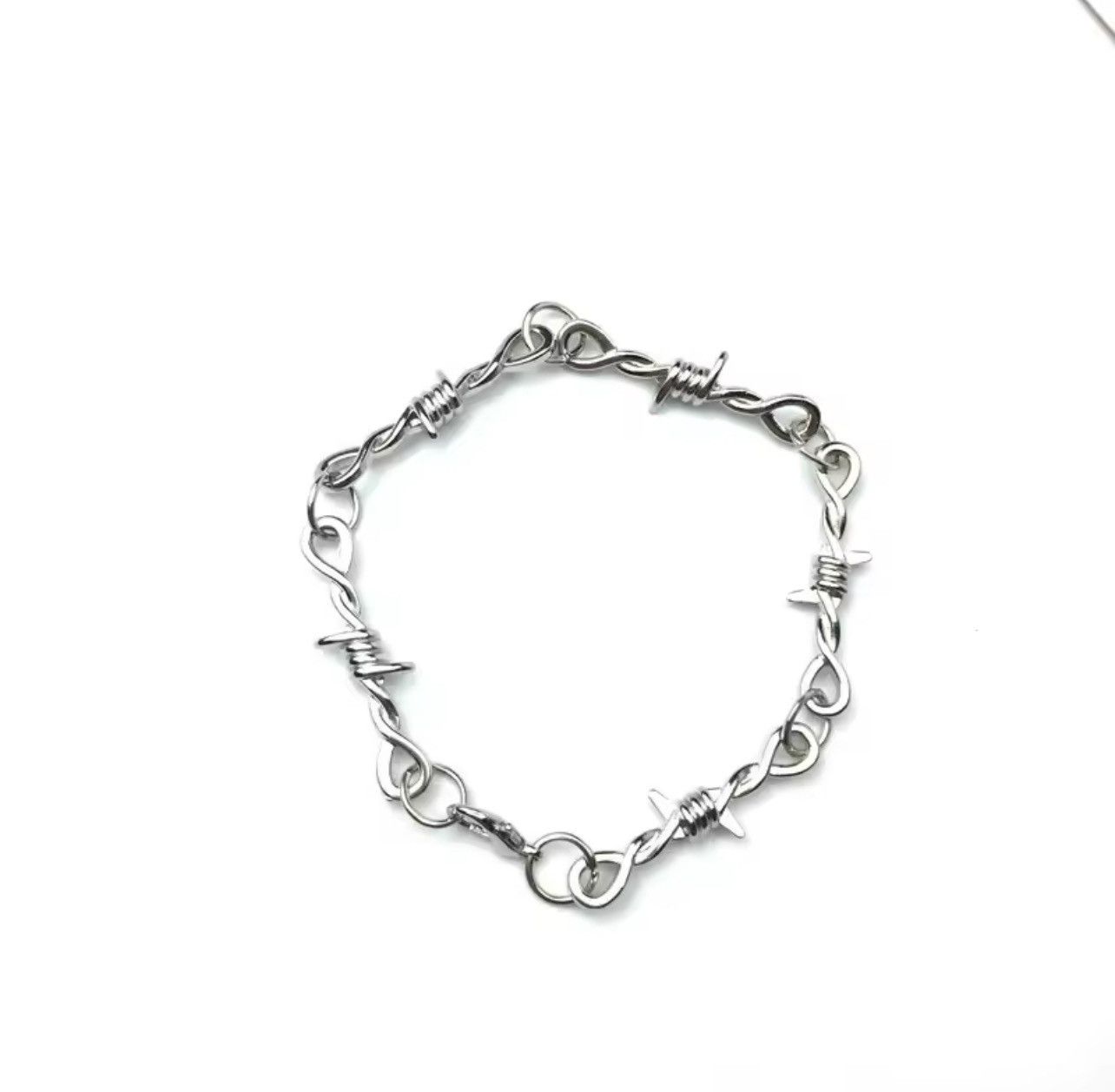 Jewelry Gothic Punk Barbed Wire bracelet Size ONE SIZE - 3 Thumbnail