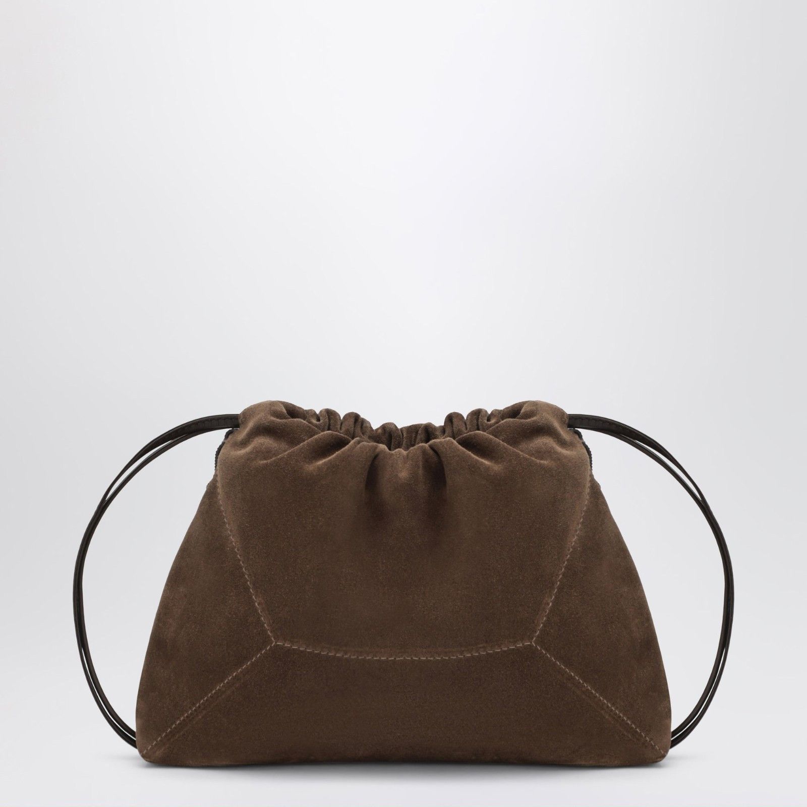 Brunello Cucinelli BRUNELLO CUCINELLI Caramel Suede BC Duo Pouch Bag New & Auth Size ONE SIZE - 3 Thumbnail