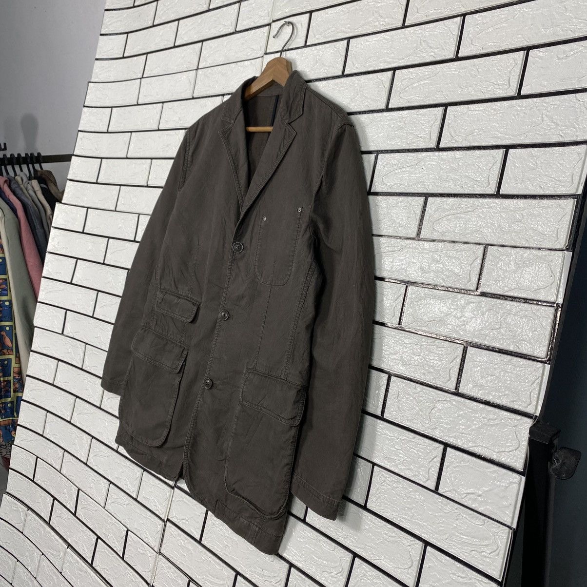 Issey Miyake 📌Vintage Chore Work Jacket Icca Duck Canvas Detroit Size US L / EU 52-54 / 3 - 3 Thumbnail