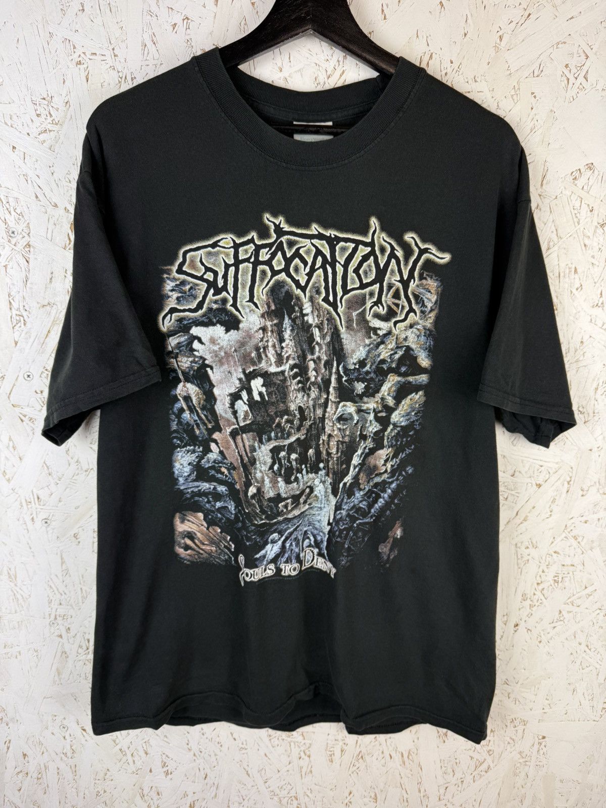 Band Tees 00s Suffocation Souls To Deny 2004 Death Metal Band T-Shirt Size US L / EU 52-54 / 3 - 1 Thumbnail