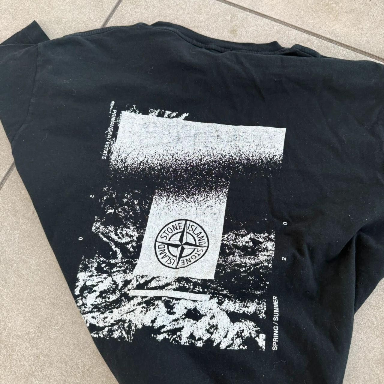 Stone Island Stone Island T shirt Tee Black Big Logo Size US XL / EU 56 / 4 - 5 Thumbnail
