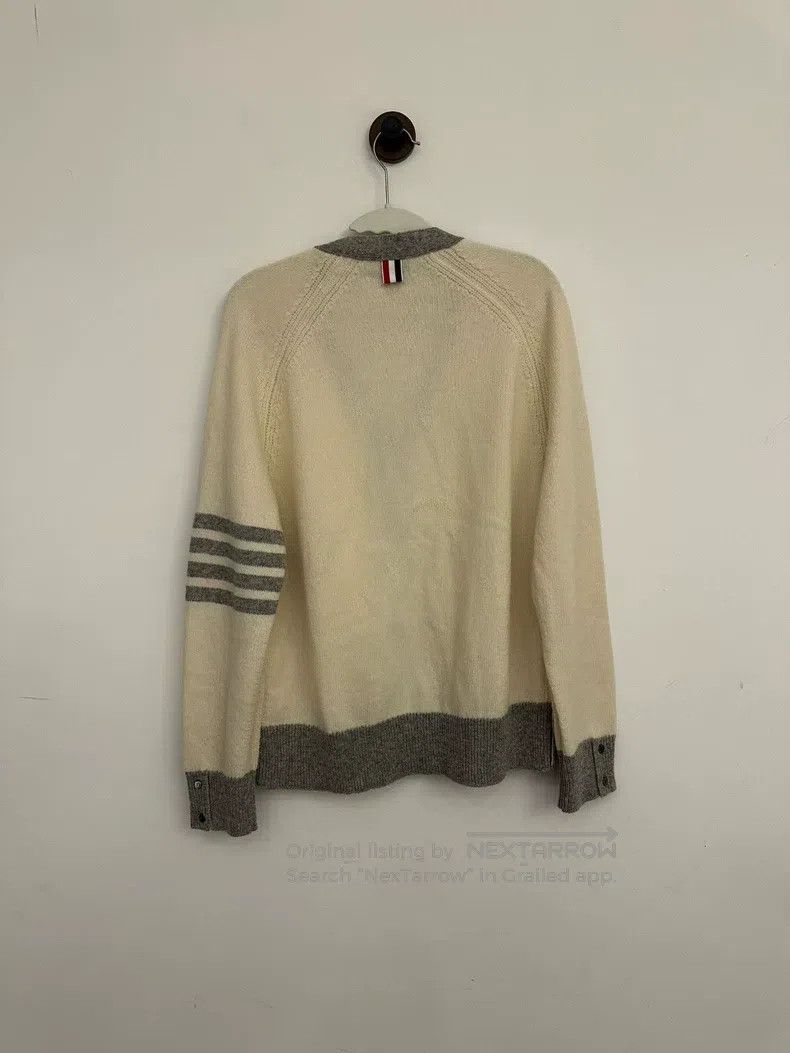 Thom Browne Thom Browne White Wool Cardigan Size US S / EU 44-46 / 1 - 2 Thumbnail