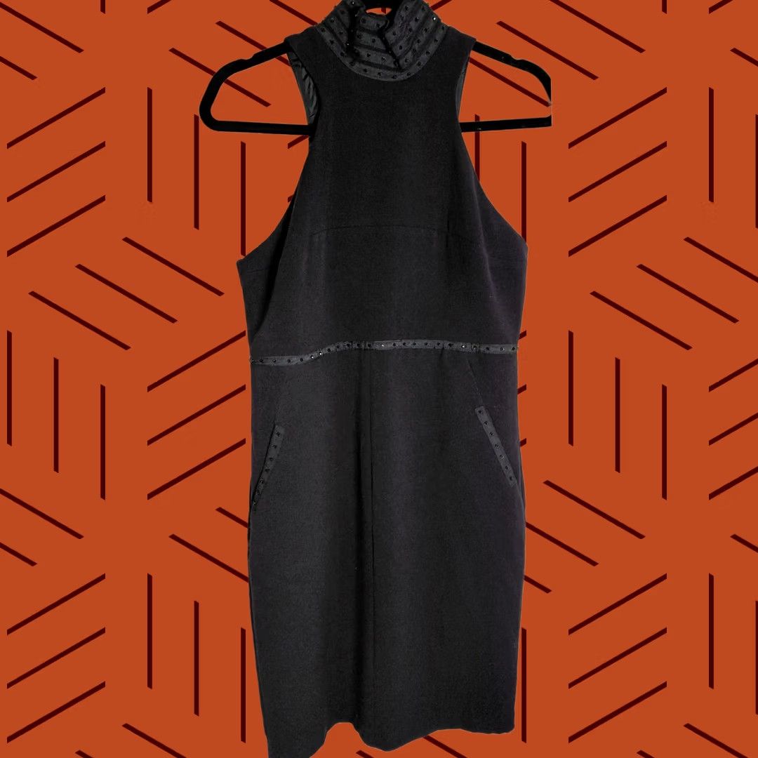 Karl Lagerfeld Karl Lagerfeld for Impulse Black Solid Knit Sleeveless Dress Size 6 Womens Size M / US 6-8 / IT 42-44 - 1 Thumbnail