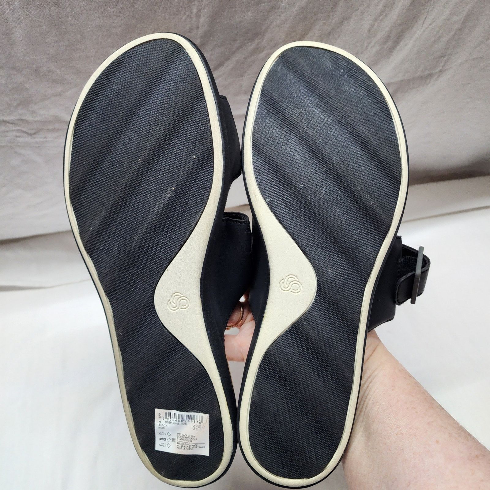 Clarks Clark's Cloudsteppers Cork Soles sandals shoes size 10 b34 Size US 10 / IT 40 - 4 Thumbnail