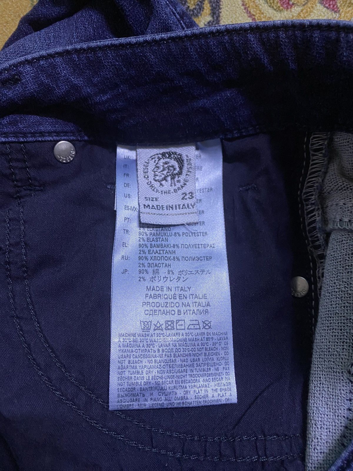 Diesel 🔥RARE🔥🔥DIESEL Slim Fit Distressed Denim Jeans Size US 27 - 14 Thumbnail