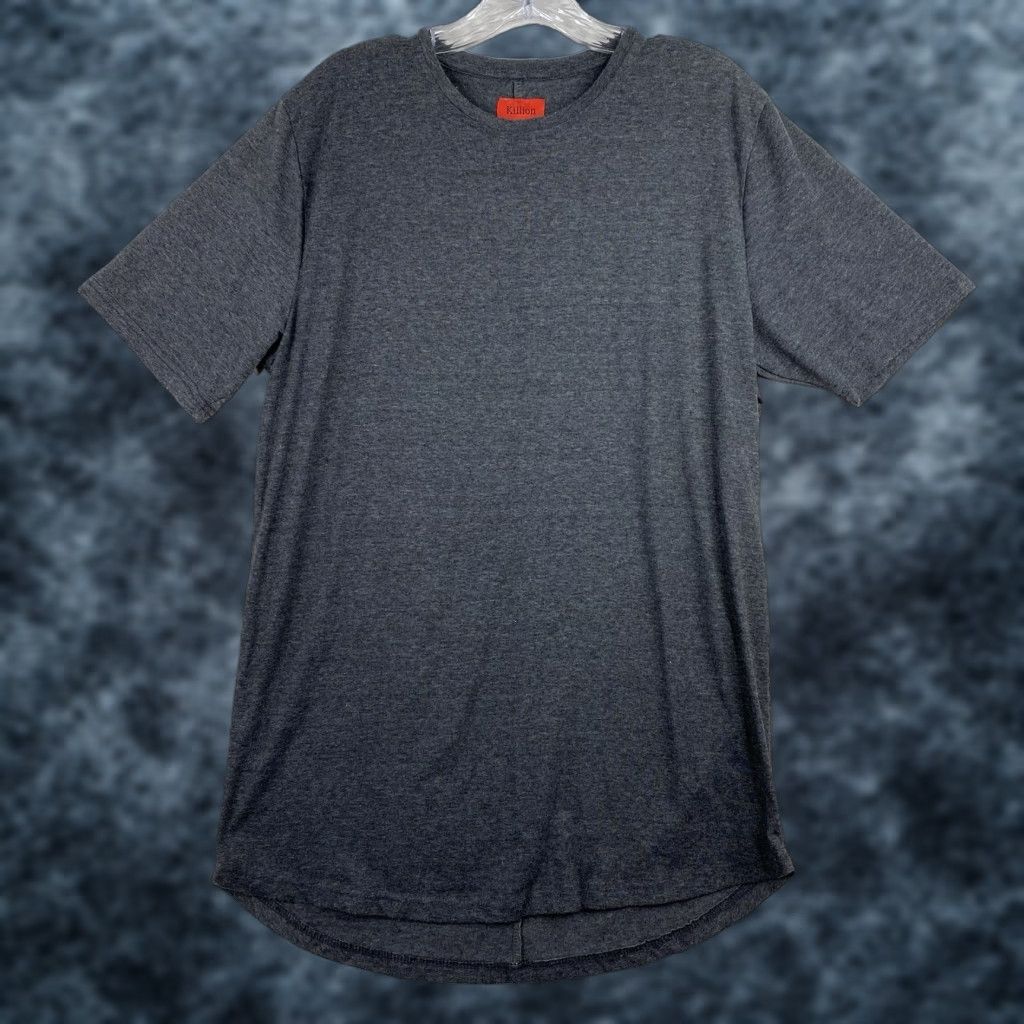 Vintage Killion Mens T Shirt M Gray Short Sleeve Crew Neck Classic Minimalist Cotton Size US M / EU 48-50 / 2 - 1 Thumbnail