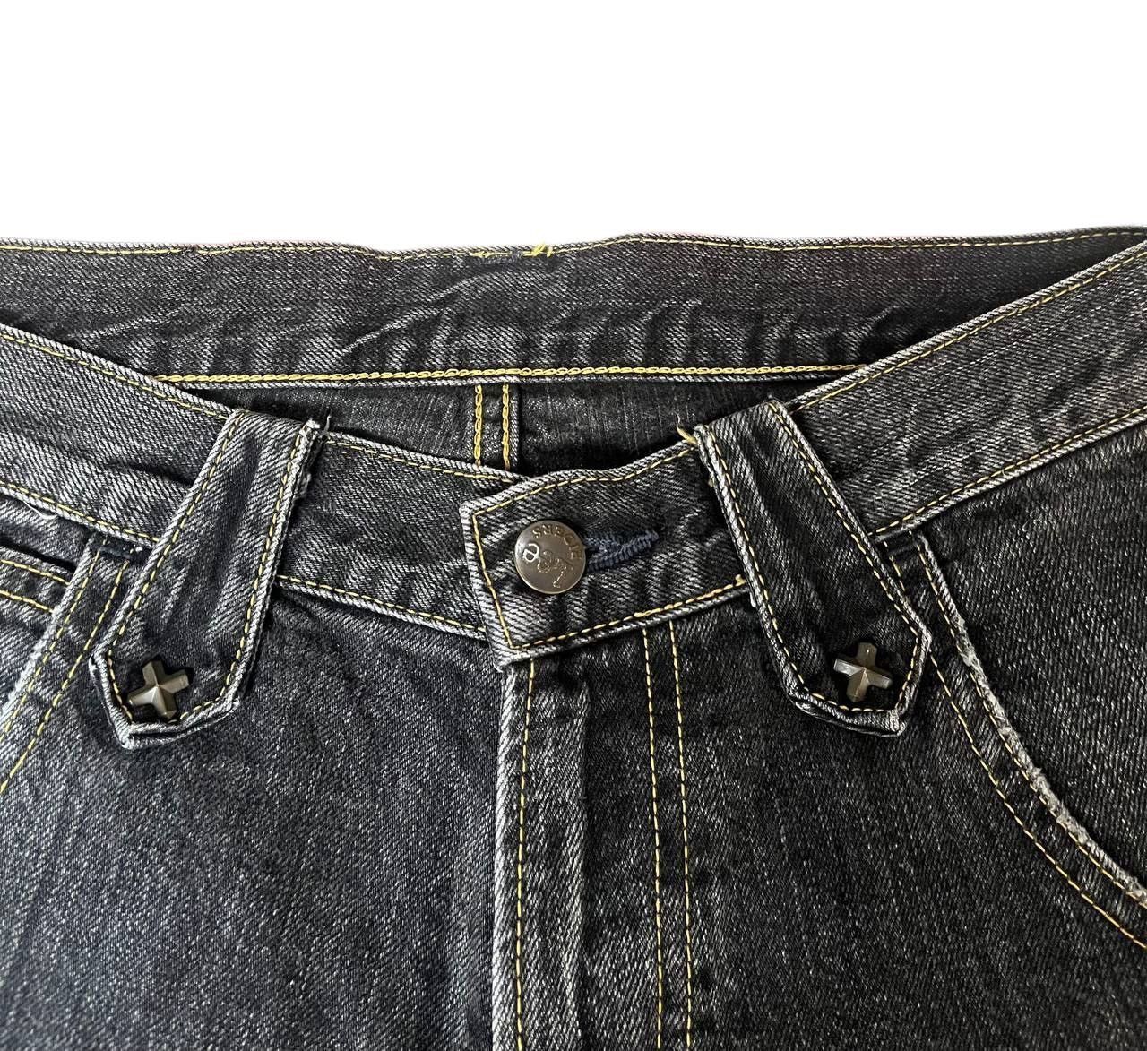 If Six Was Nine Flare jeans Lee multipocket cargo distressed denim twist leg Size US 30 / EU 46 - 6 Thumbnail