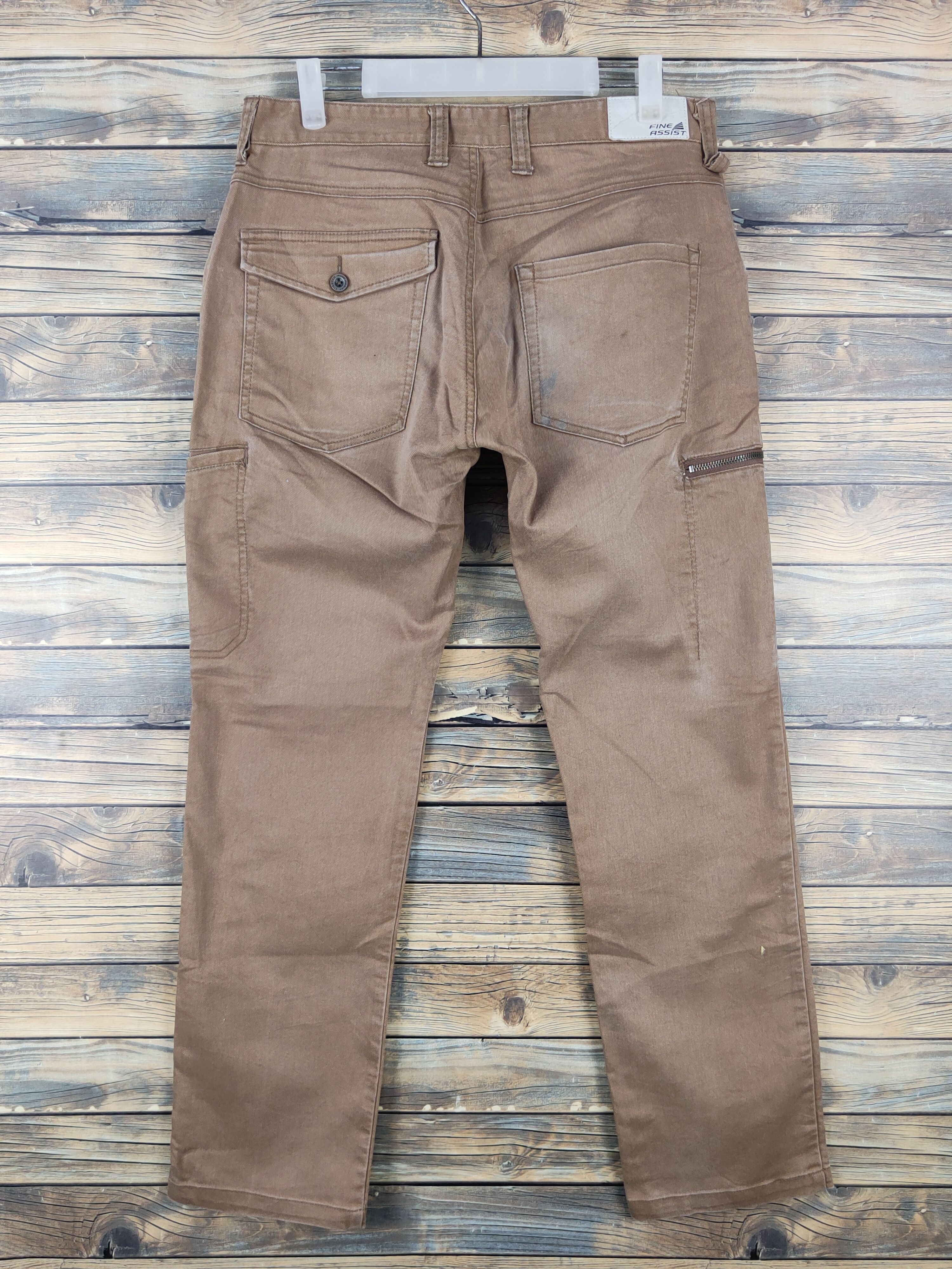 Japanese Brand Fine Assist Brown Multipocket Tactical Cargo Pants #W1417 Size US 32 / EU 48 - 7 Thumbnail