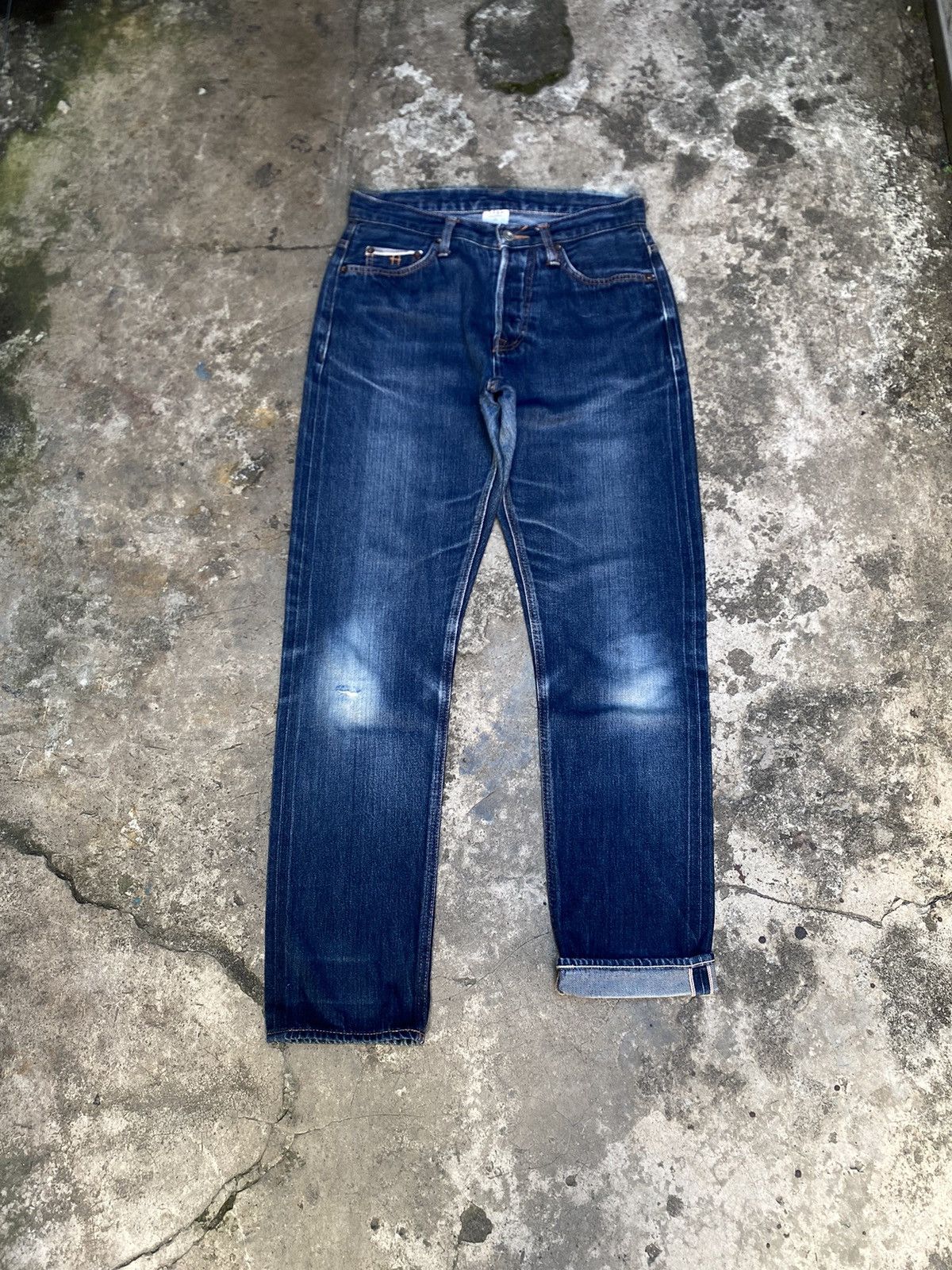 Japanese Brand Japanese H.A.K.U Ripped Faded Selvedge Denim Pants Size US 30 / EU 46 - 1 Thumbnail