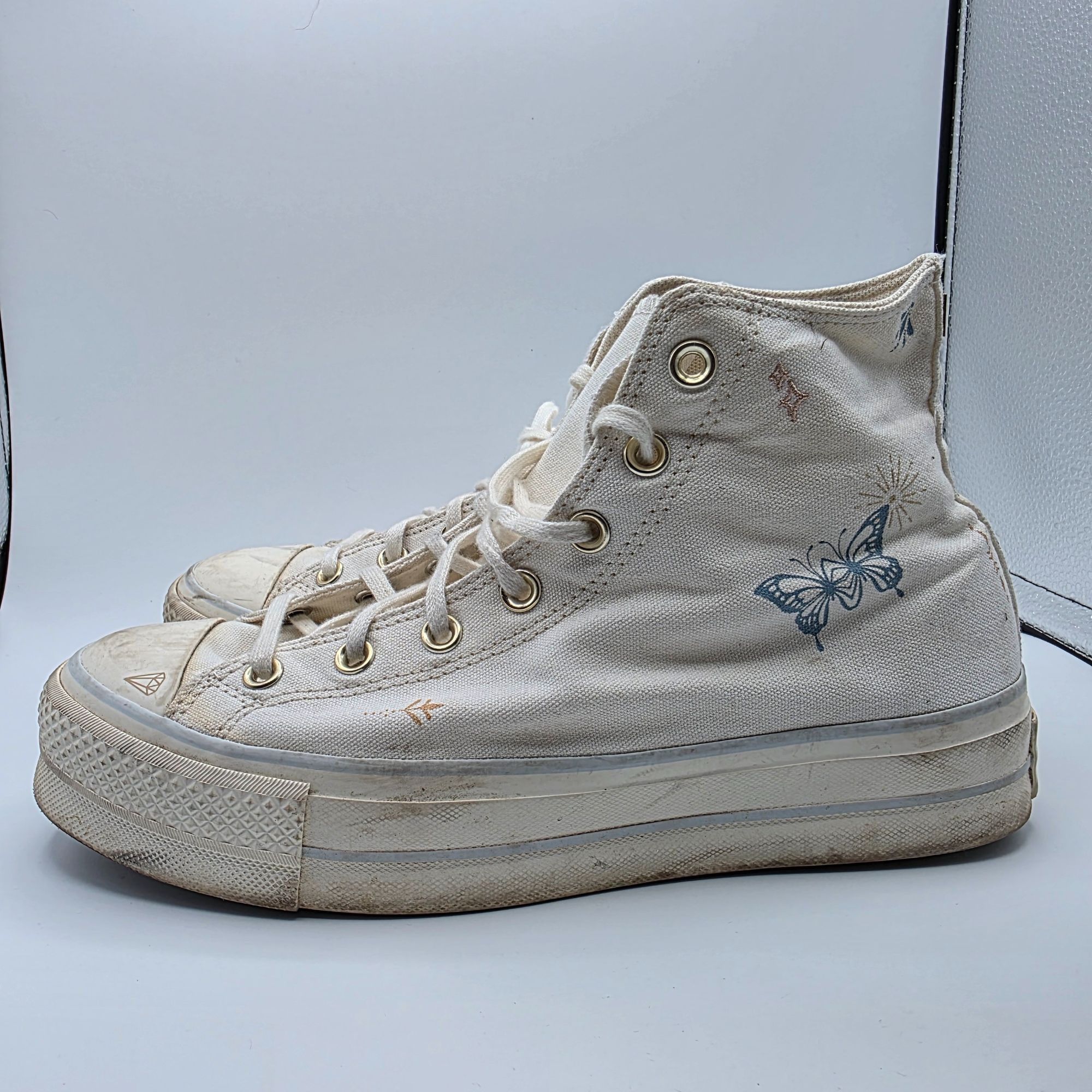 Converse Converse Chuck Taylor All Star Lift Hi Tiny Tattoos Womens S Size US 10 / IT 40 - 13 Thumbnail