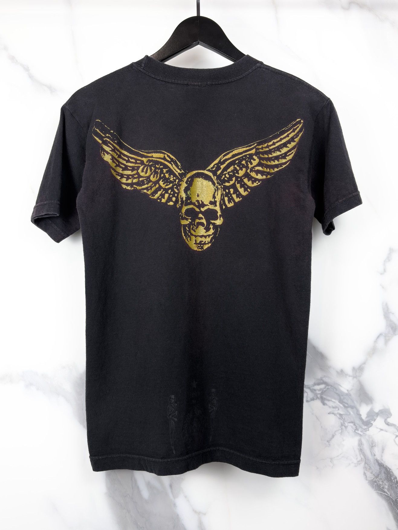 Chrome Hearts Chrome Hearts Vintage Foti Gold Skull Print Tshirt Black Size US S / EU 44-46 / 1 - 1 Thumbnail