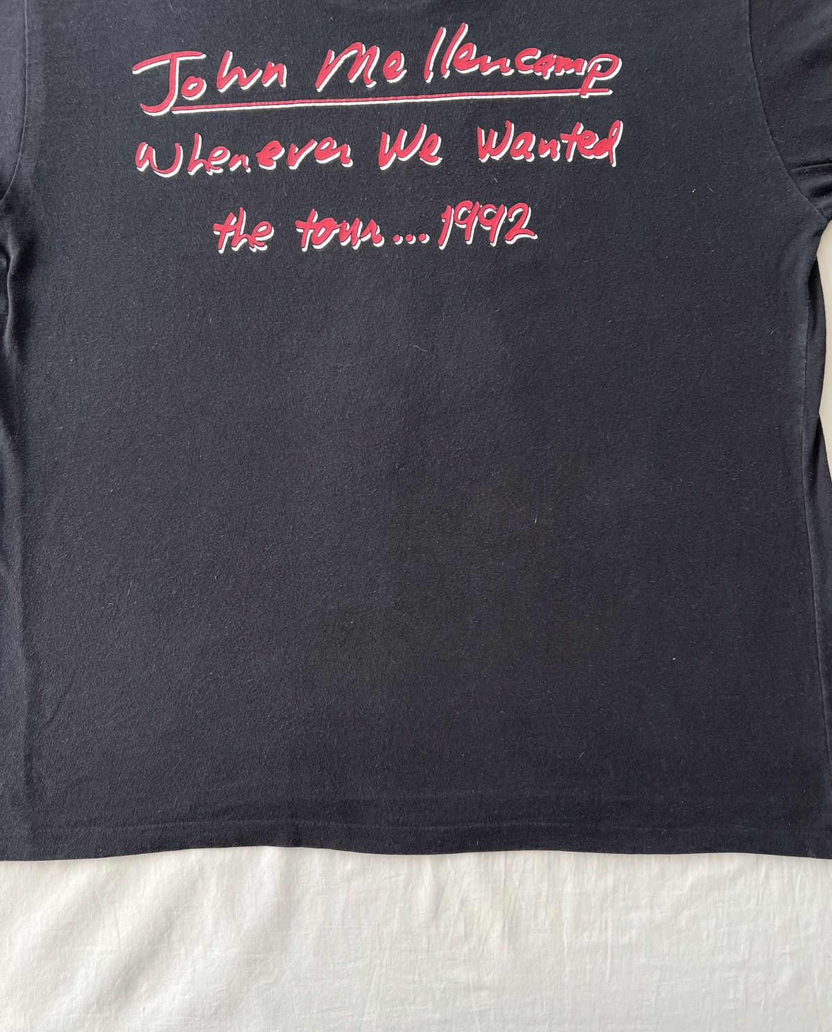 Band Tees Vintage 1992 John Mellencamp Whenever We Wanted T-shirt Size US XL / EU 56 / 4 - 18 Thumbnail
