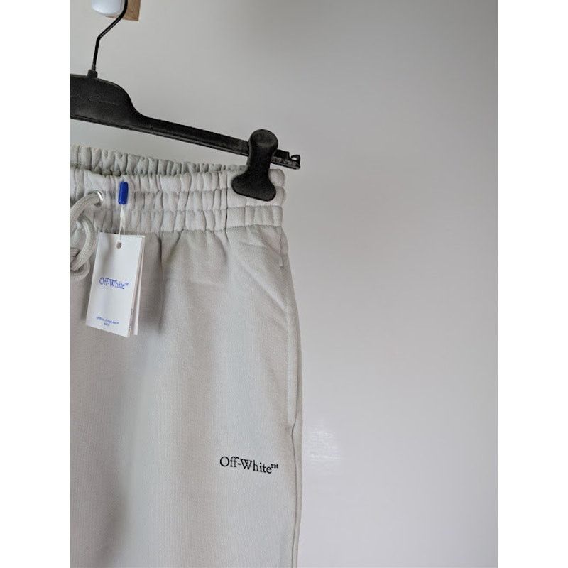Off-White o1rshd1 Pixel Diag Sweatpants in Light Stone / Black Size US 30 / EU 46 - 6 Thumbnail