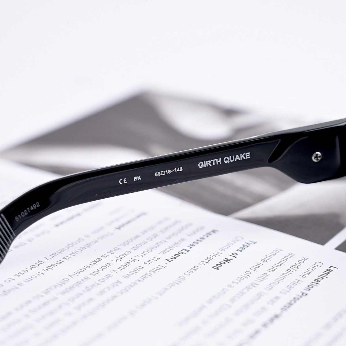 Chrome Hearts CHROME HEARTS GIRTH QUAKE BLACK SUNGLASSES Size ONE SIZE - 6 Thumbnail