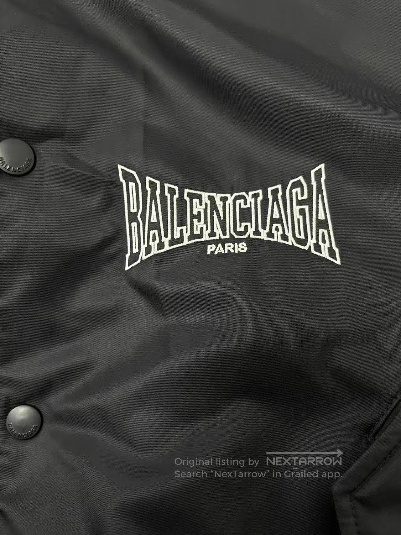 Balenciaga Balenciaga Baseball Collar Drop Shoulder Jacket. Size US M / EU 48-50 / 2 - 3 Thumbnail