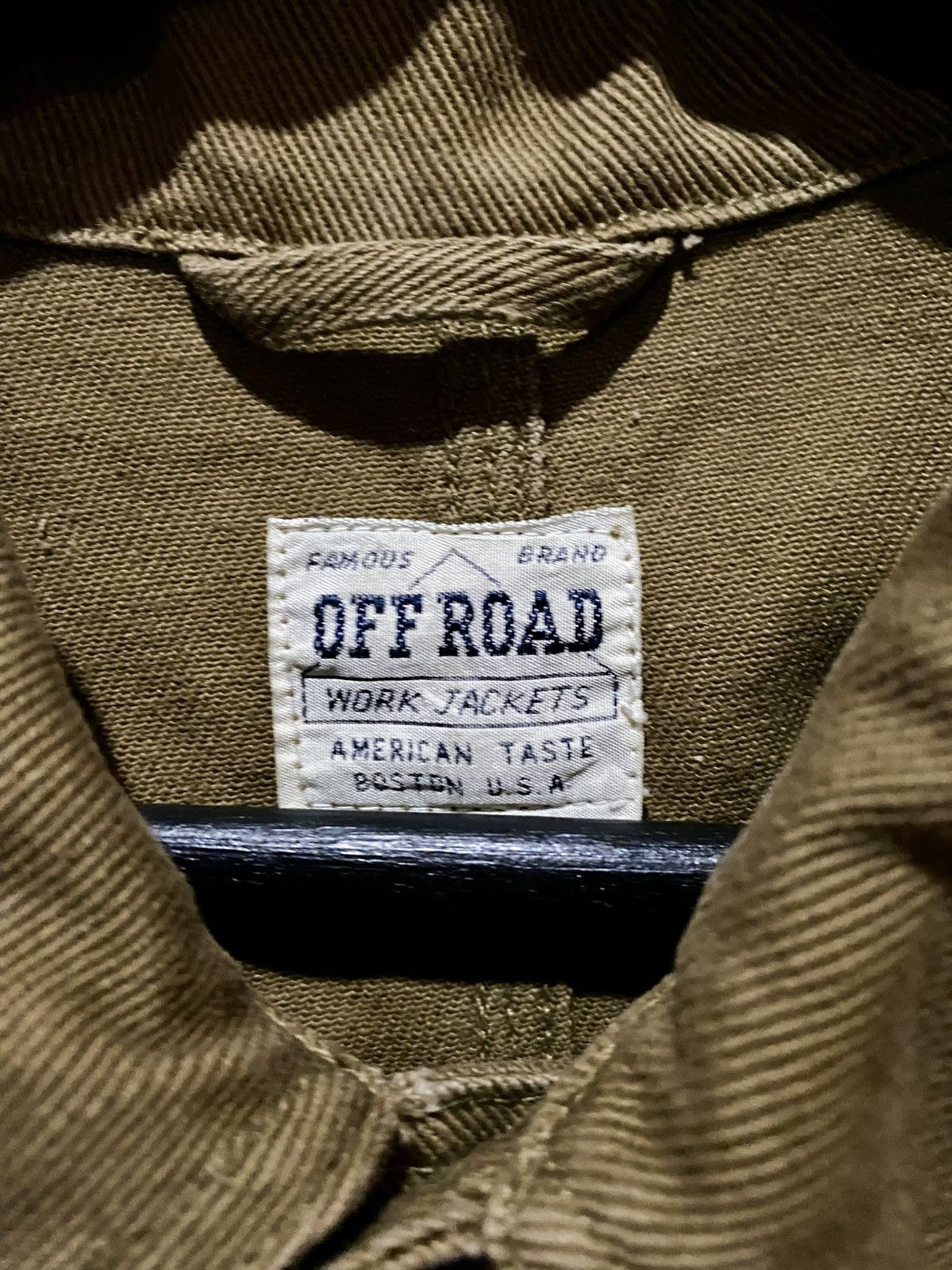 Vintage Off Road Khaki Canvas Work Jacket Utility Chore Coat Size US M / EU 48-50 / 2 - 7 Thumbnail
