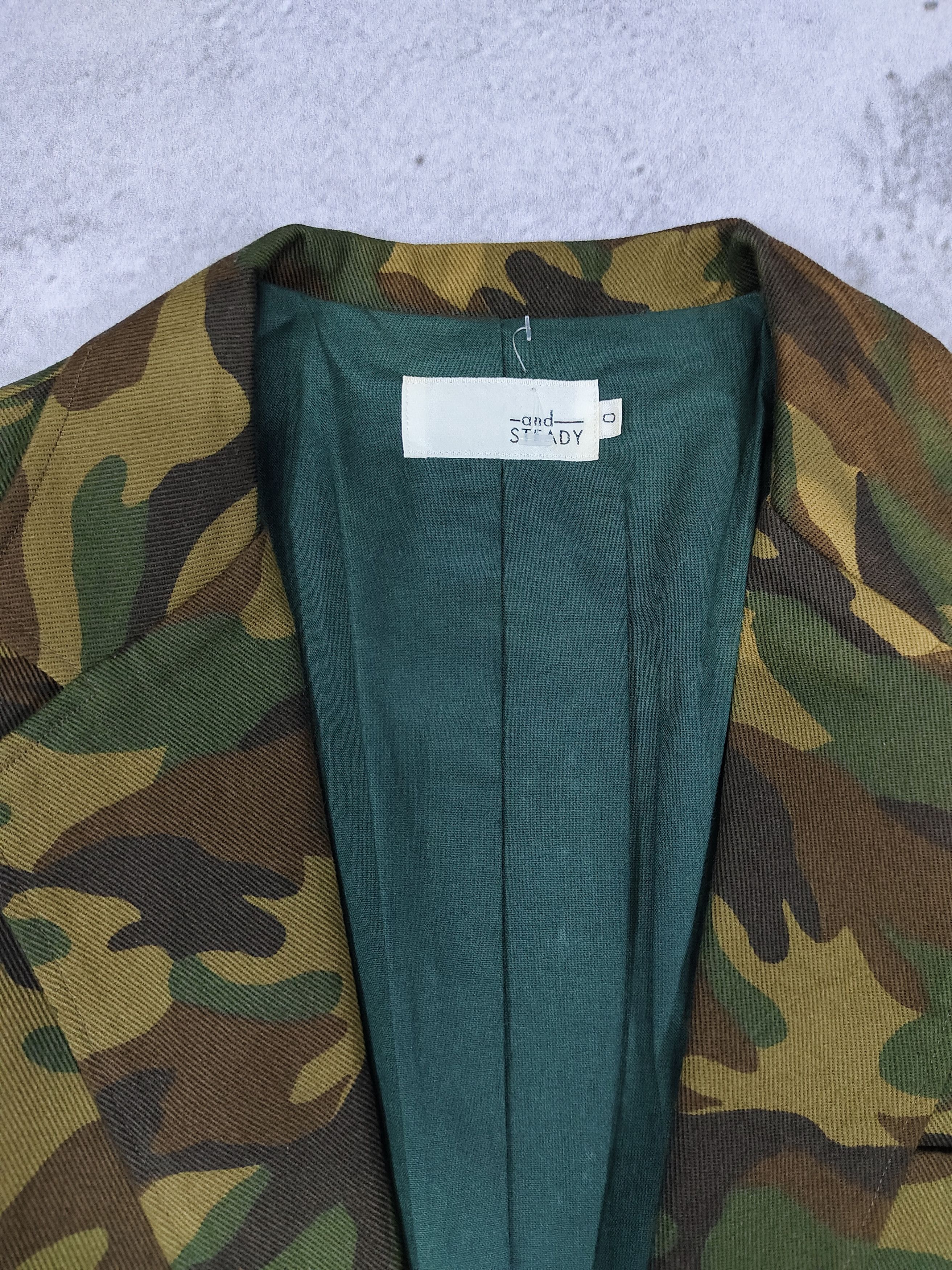 Japanese Brand and STADY- Streetwear Woodland Camouflage Blazer Jacket Size US M / EU 48-50 / 2 - 8 Thumbnail