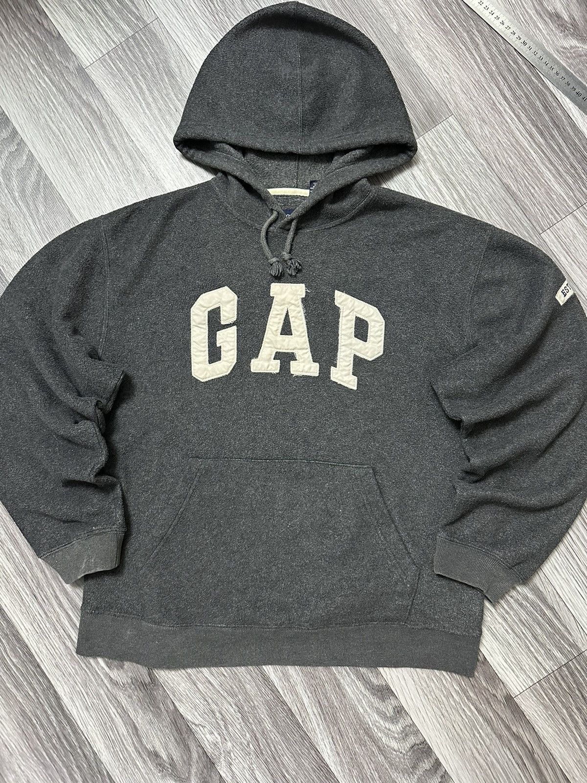 Gap HOODIE Gap Fleece Vintage Oversized Very Rare Big Logo Y2k Size US S / EU 44-46 / 1 - 1 Thumbnail